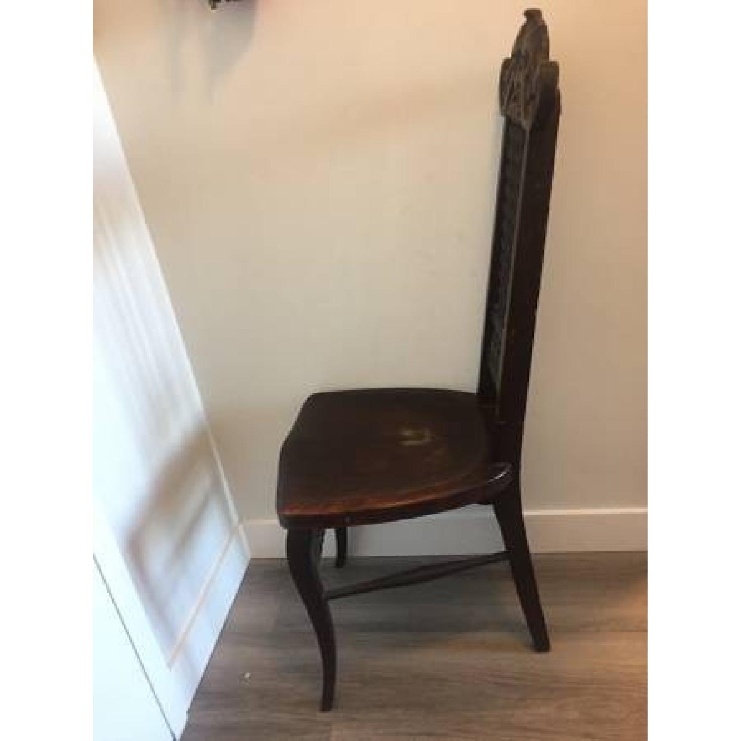 Antique Wood Carved Chair - image-2
