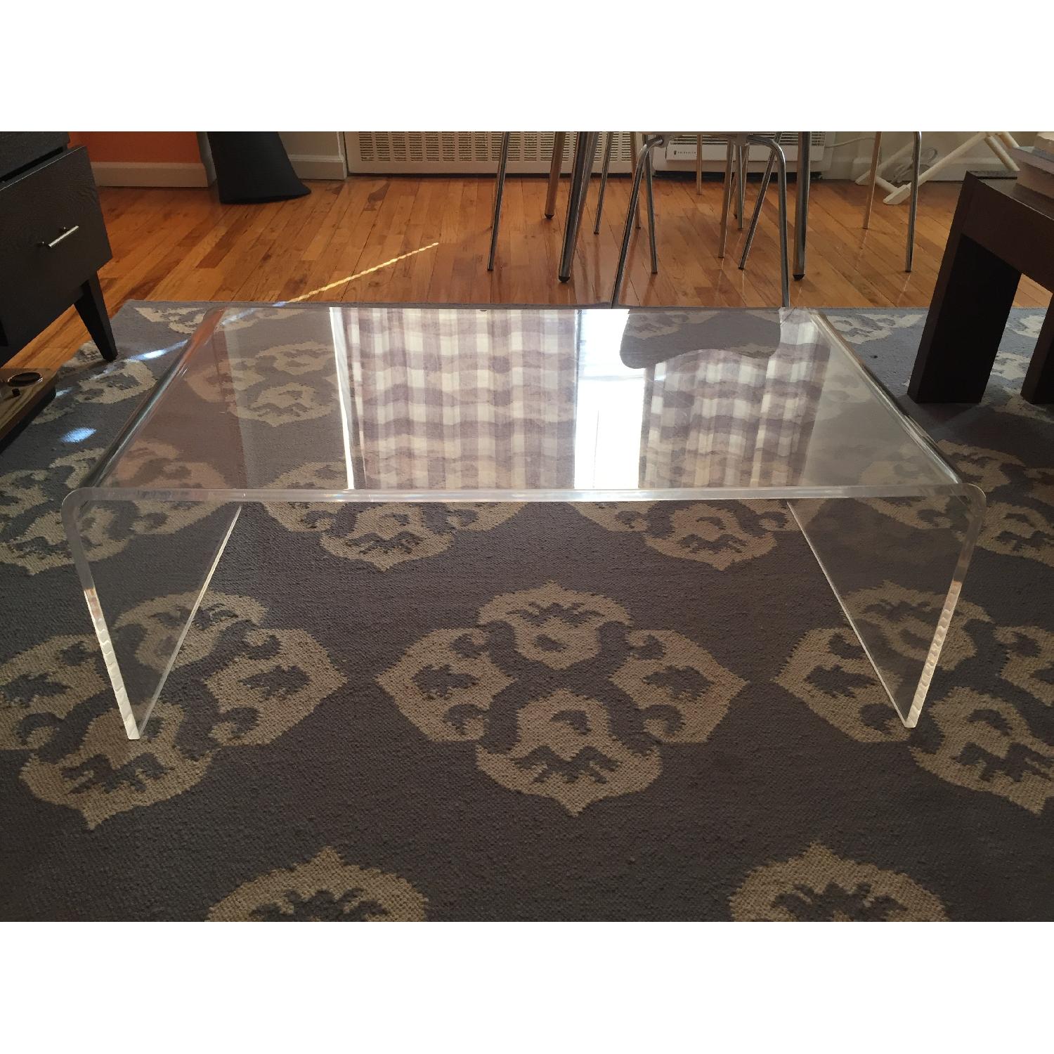 CB2 Peekaboo Acrylic Coffee Table - image-1