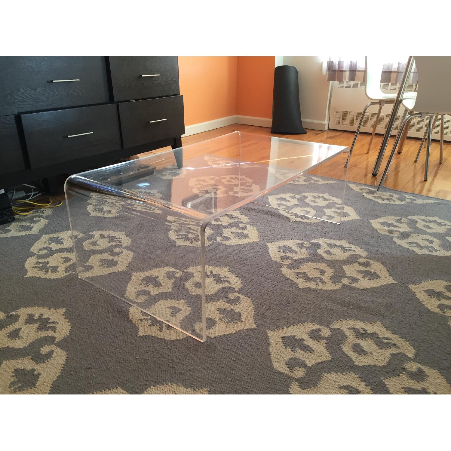 CB2 Peekaboo Acrylic Coffee Table - image-4