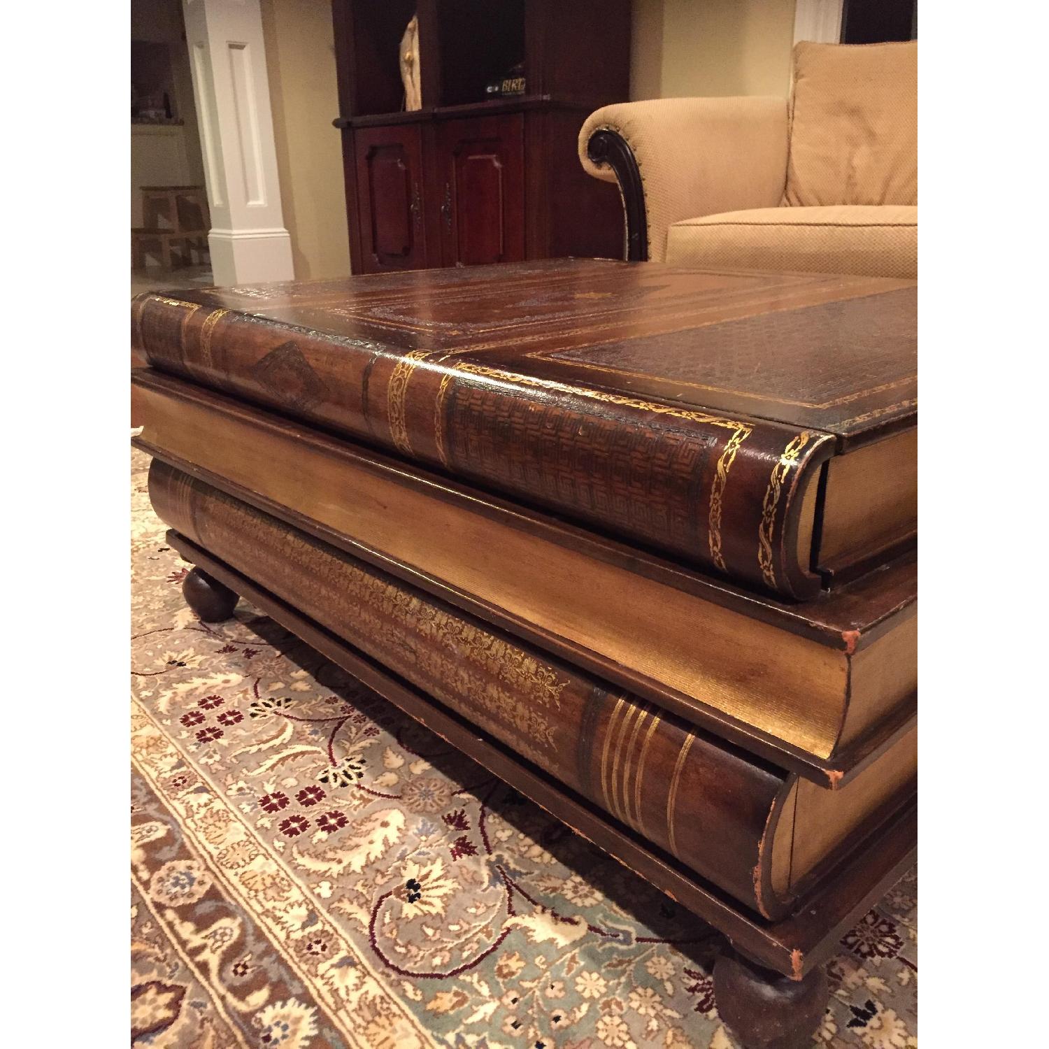 Maitland-Smith Stacked Books Coffee Table - image-2