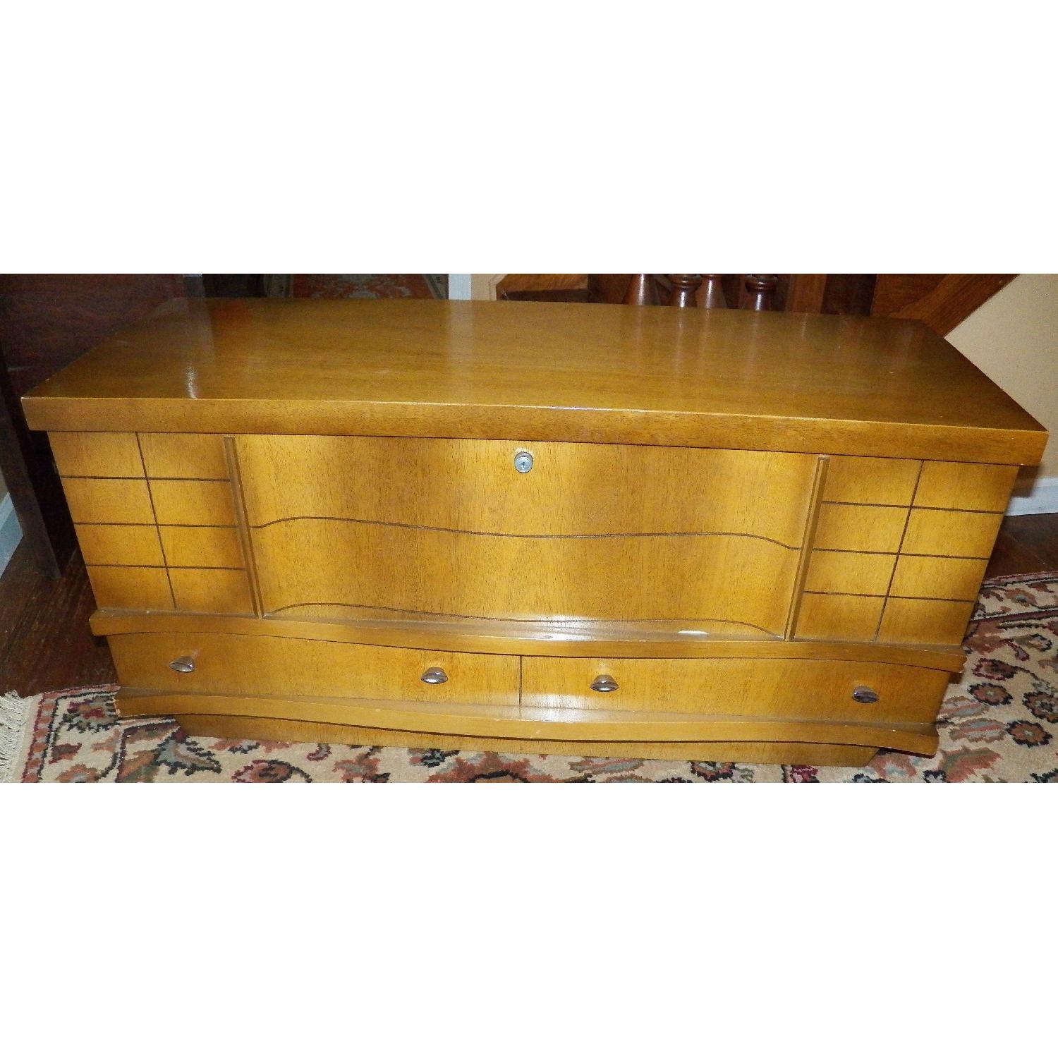 Blond Mahogany Mid-Century Cedar Chest - image-1