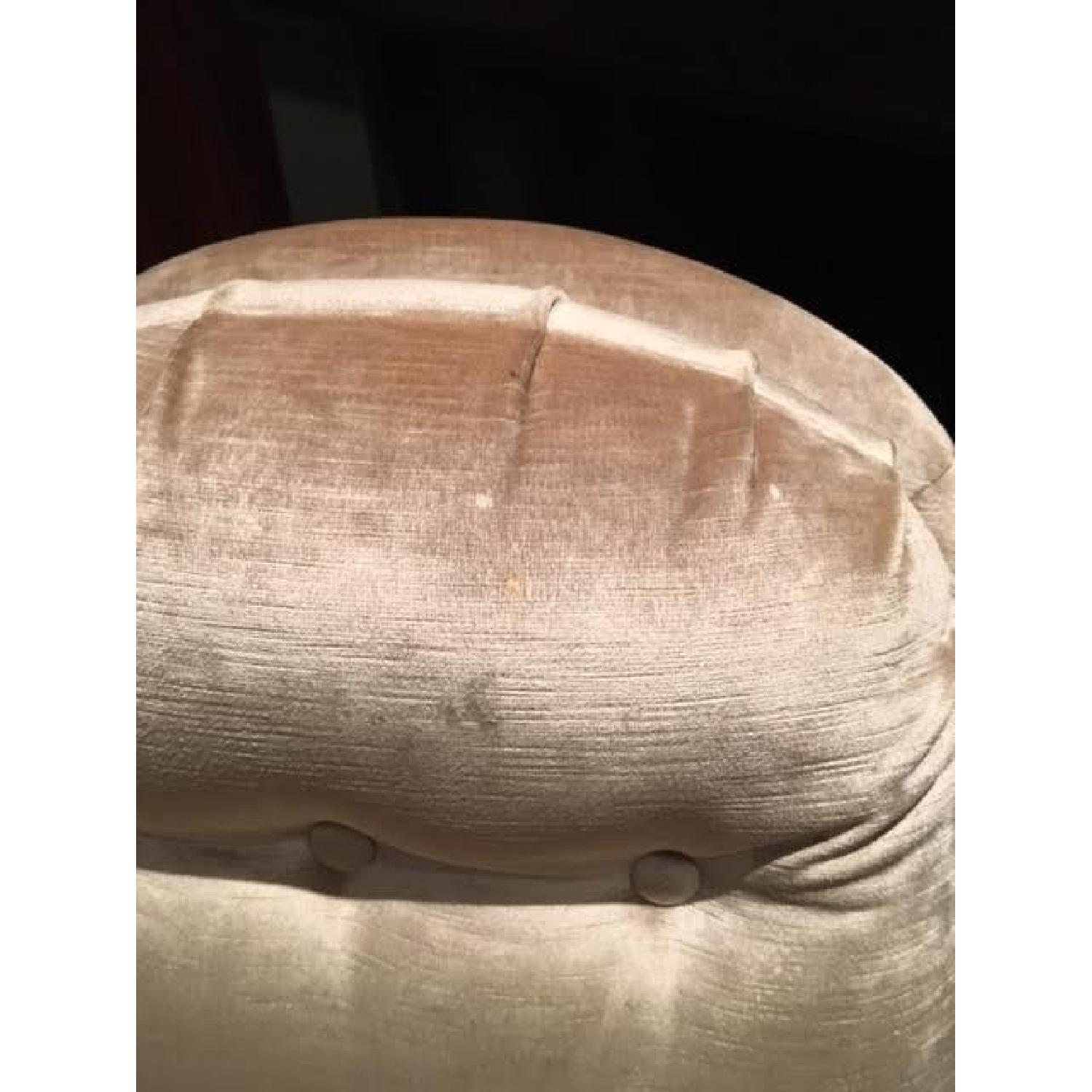 ABC Carpet and Home Silk-Velvet Spinning Chair - image-5