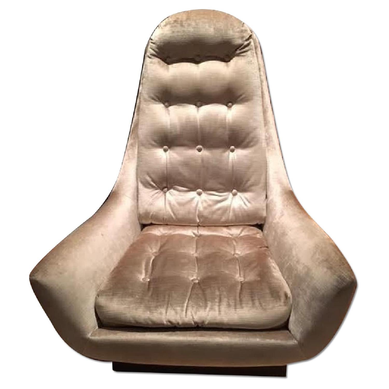 ABC Carpet and Home Silk-Velvet Spinning Chair - image-8