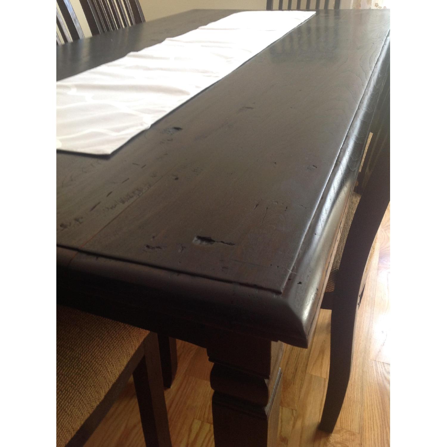 Indonesian Teakwood Dining Table w/ 8 Chairs AptDeco