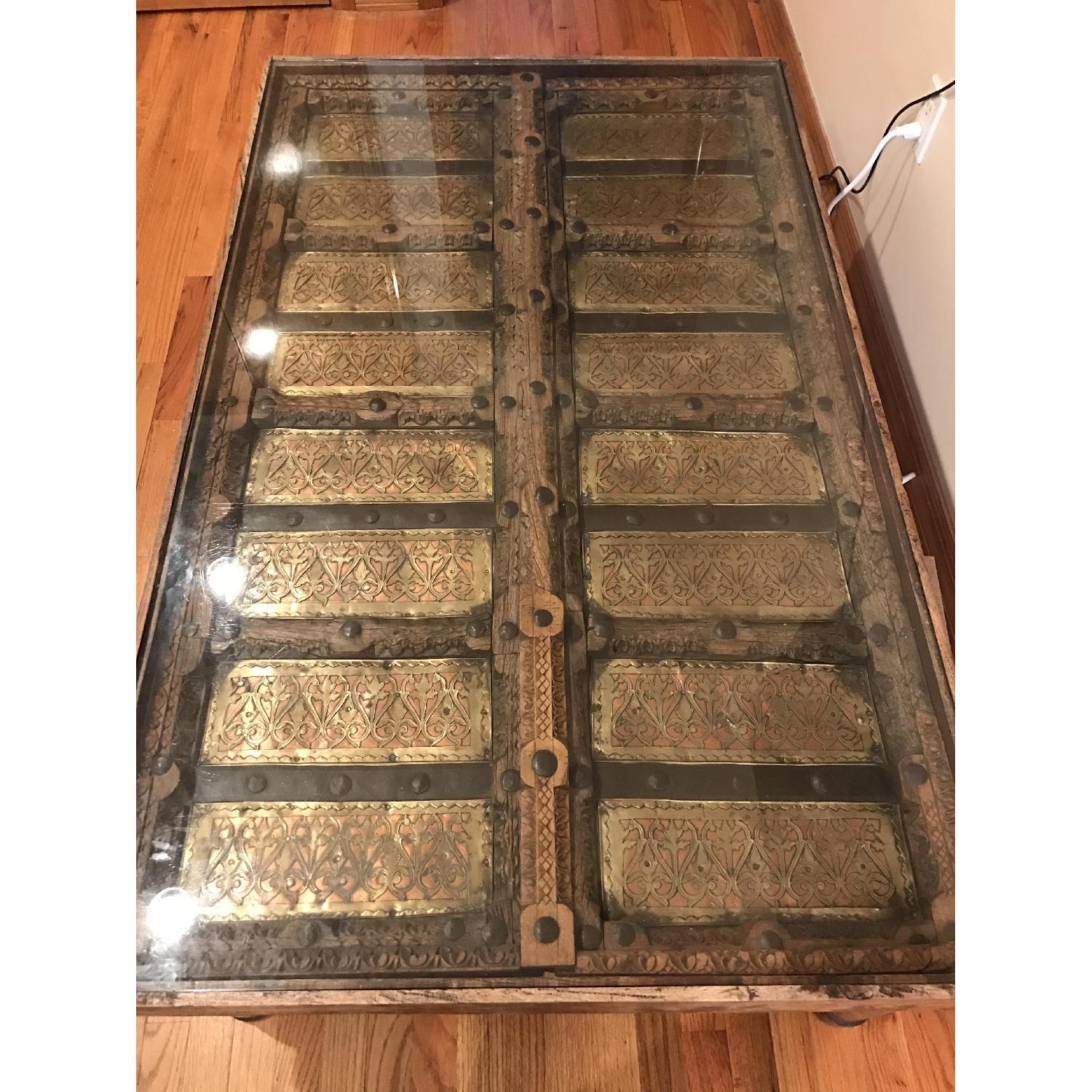 Medieval Indian Door Coffee Table - image-1
