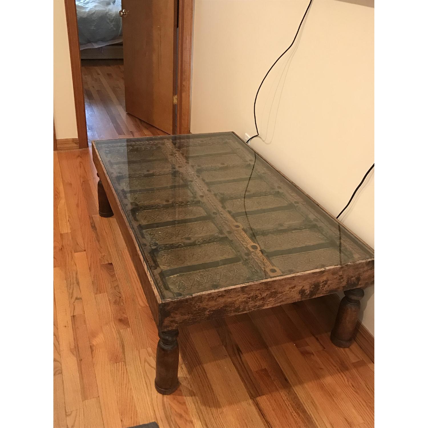 Medieval Indian Door Coffee Table - image-5