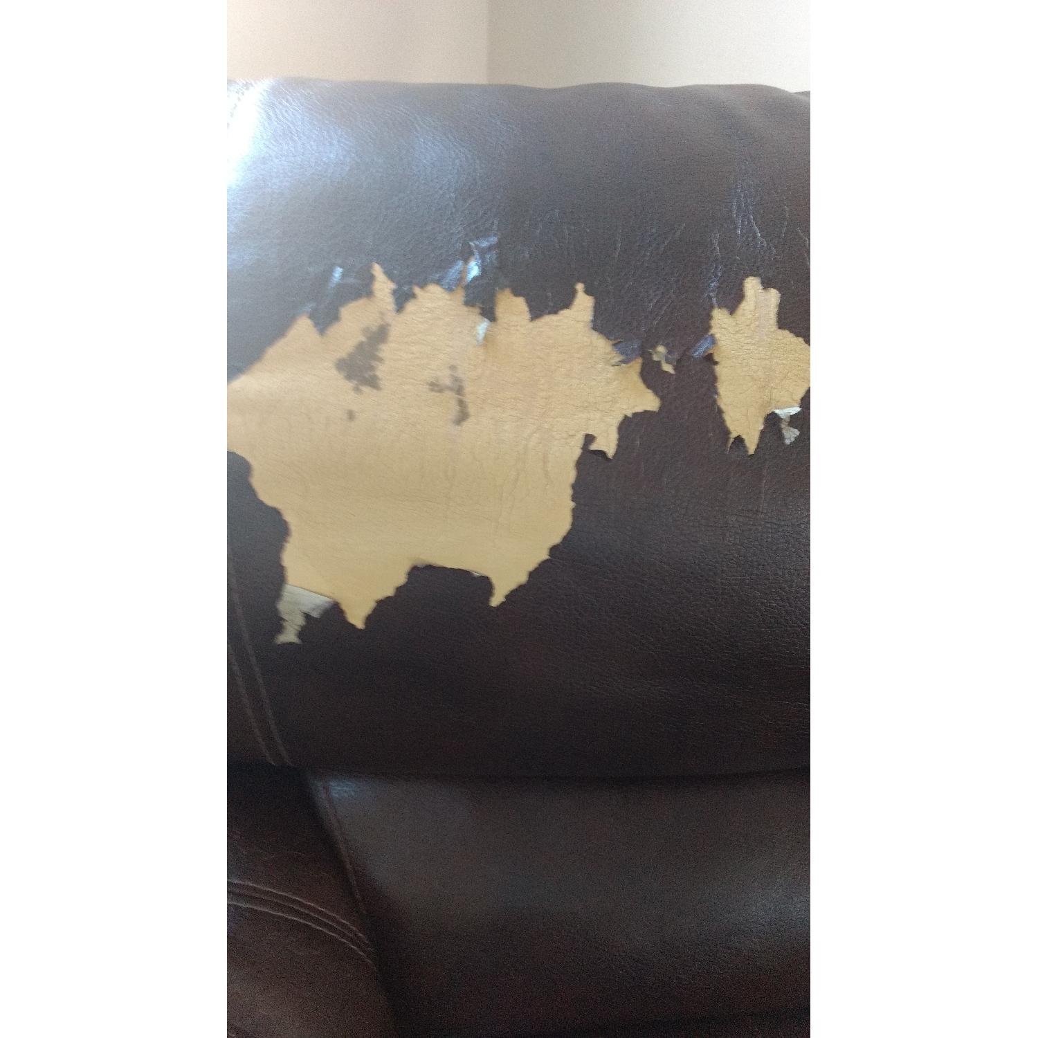 Faux Leather Couch + Loveseat + Chair - image-13