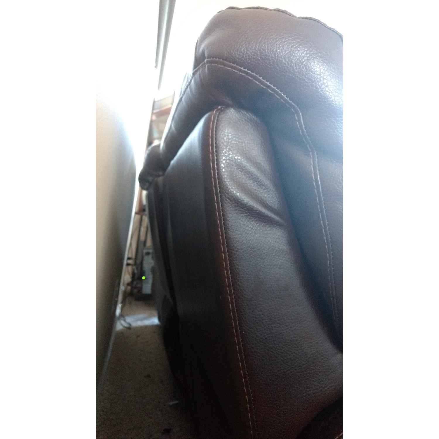 Faux Leather Couch + Loveseat + Chair - image-17