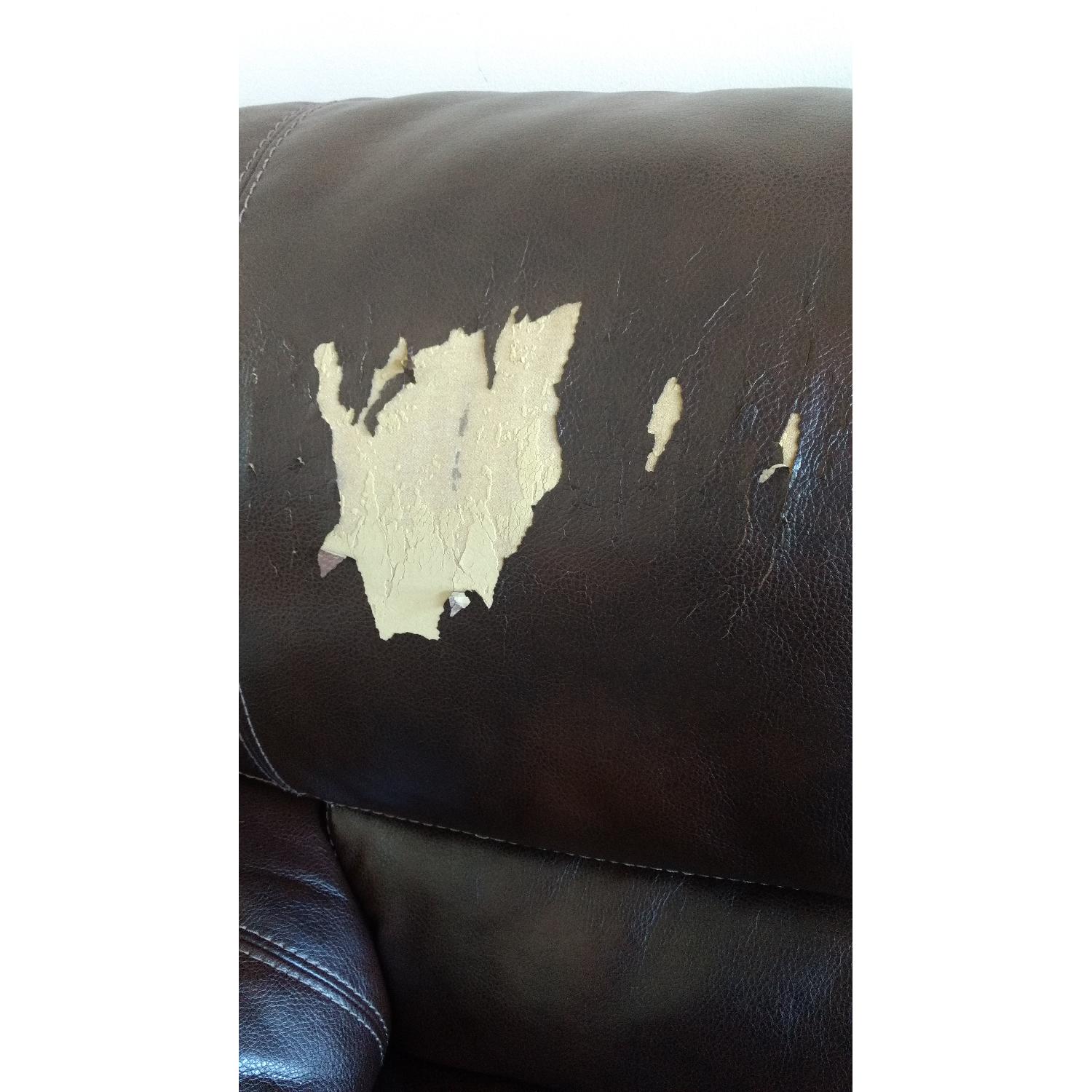 Faux Leather Couch + Loveseat + Chair - image-20
