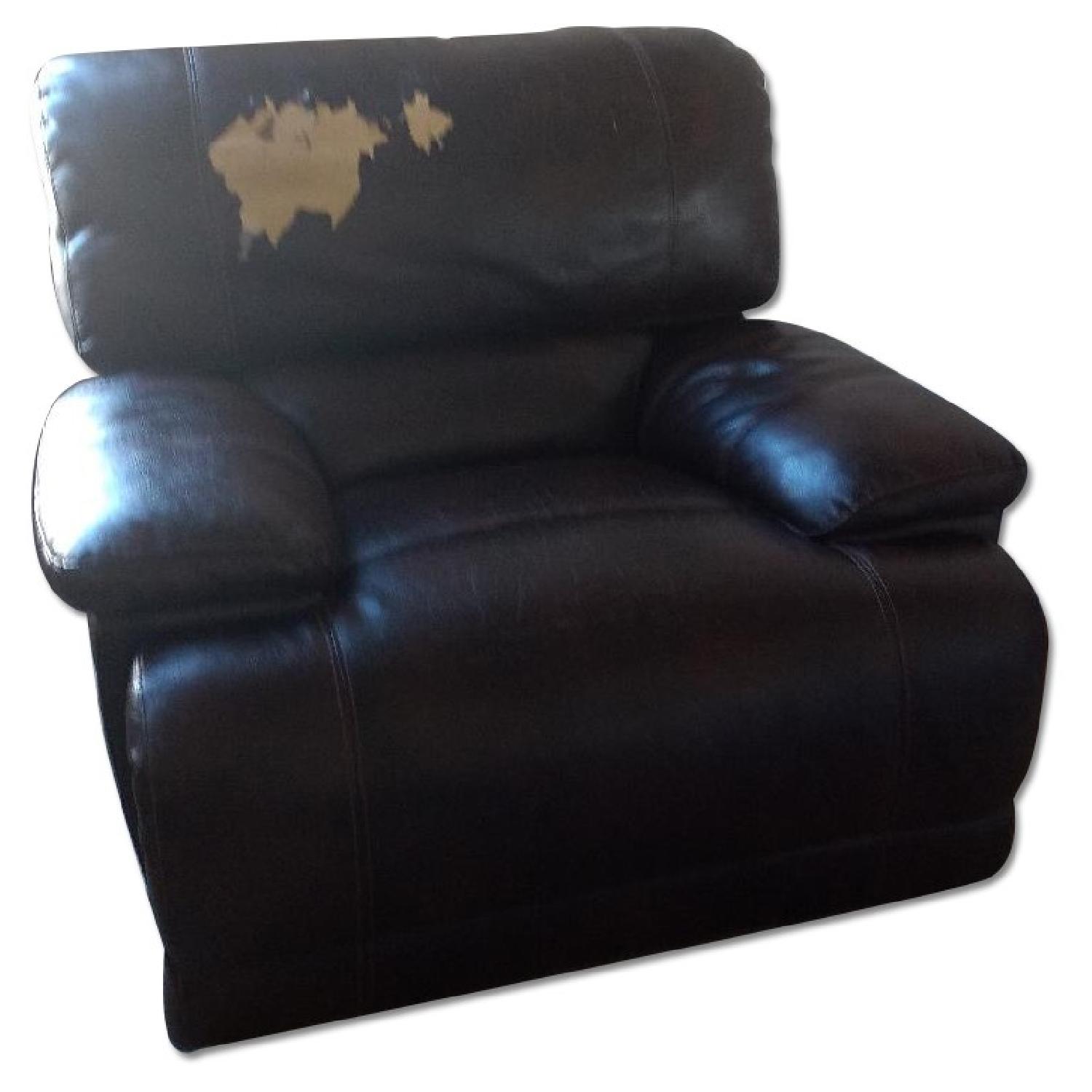 Faux Leather Couch + Loveseat + Chair - image-21
