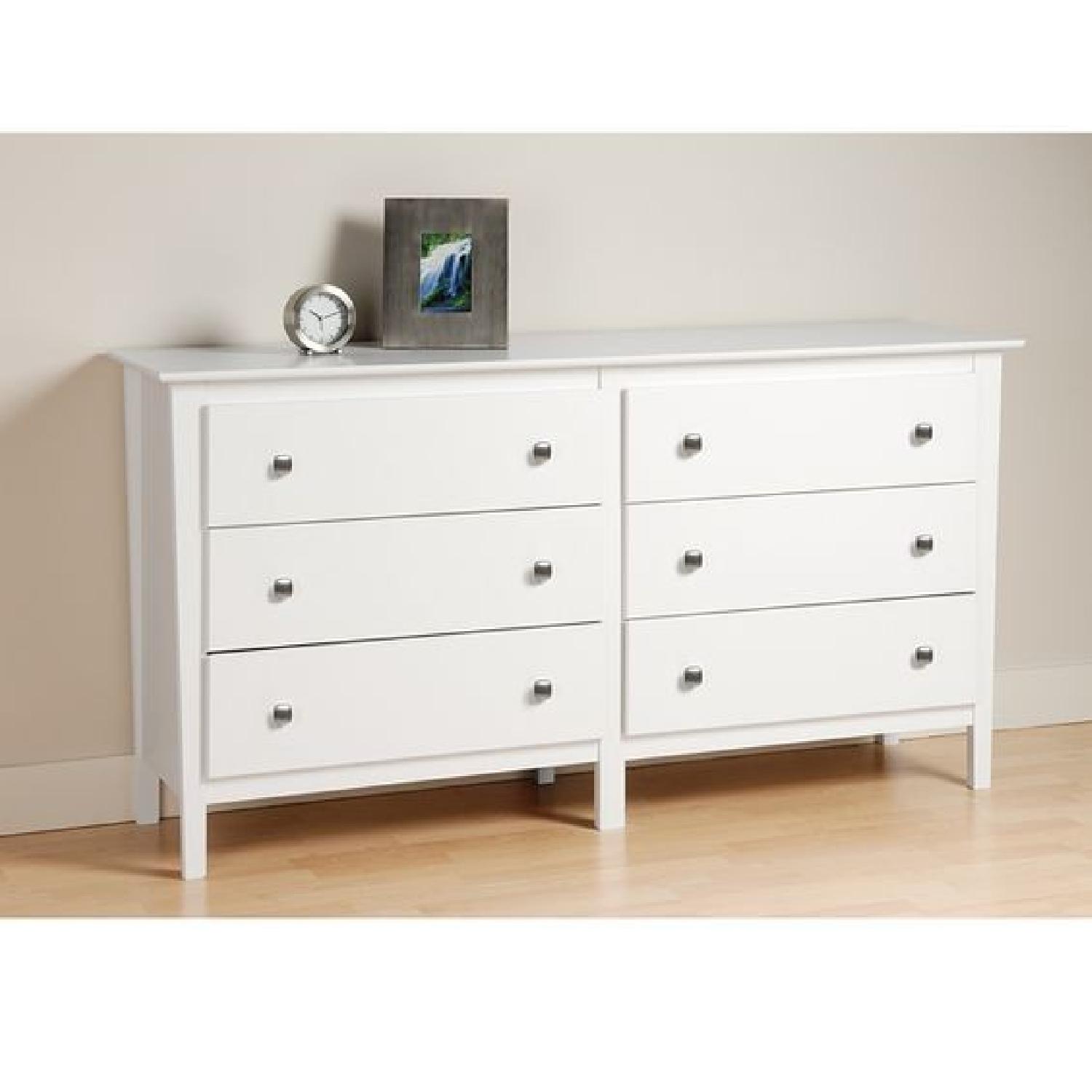 Prepac Manufacturing Berkshire 6 Drawer Dresser in White - image-3
