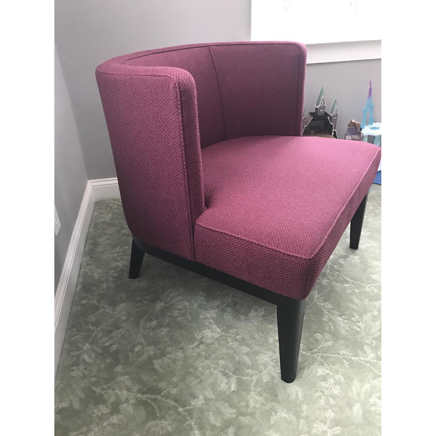 Crate & Barrel Purple Chair - image-2