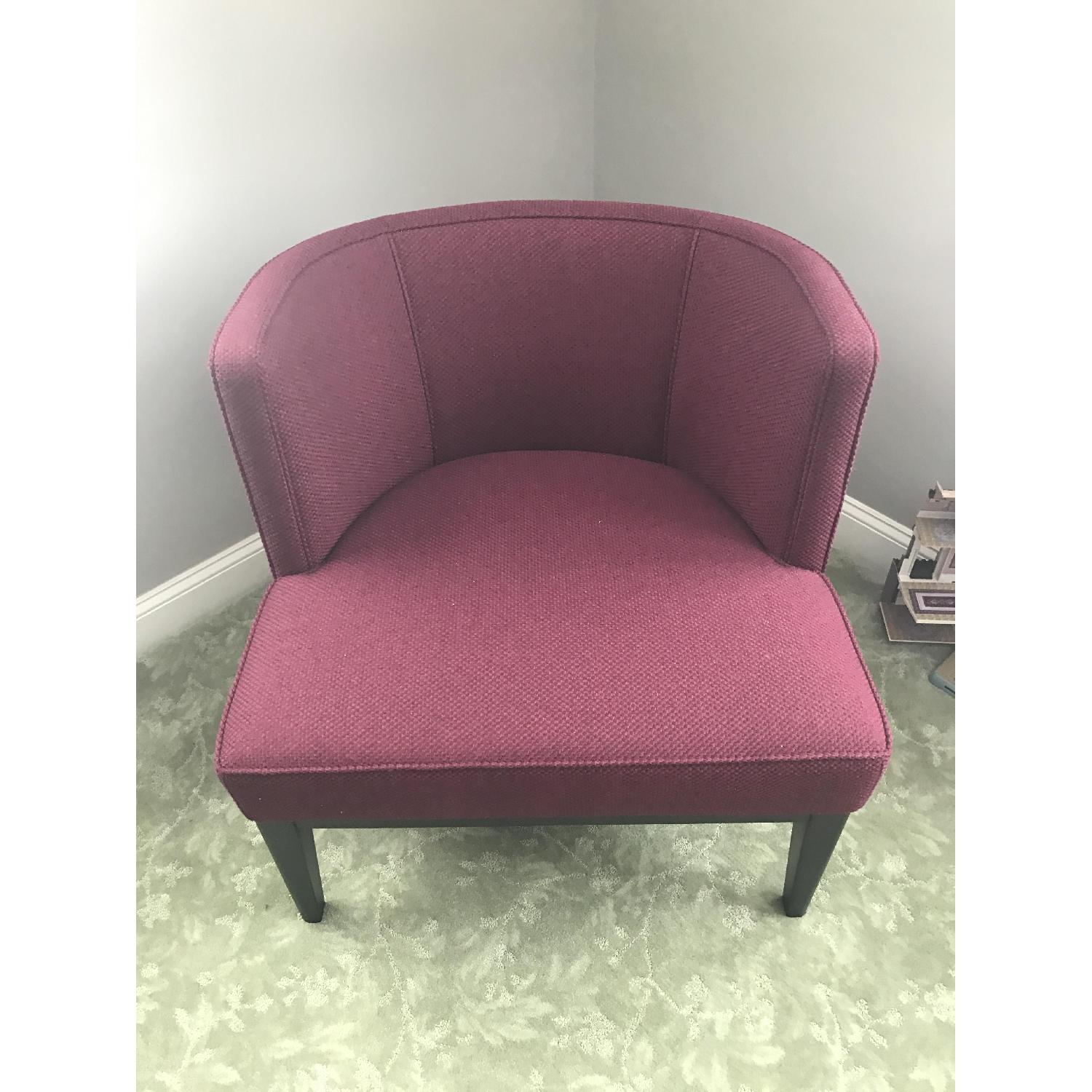 Crate & Barrel Purple Chair - image-3