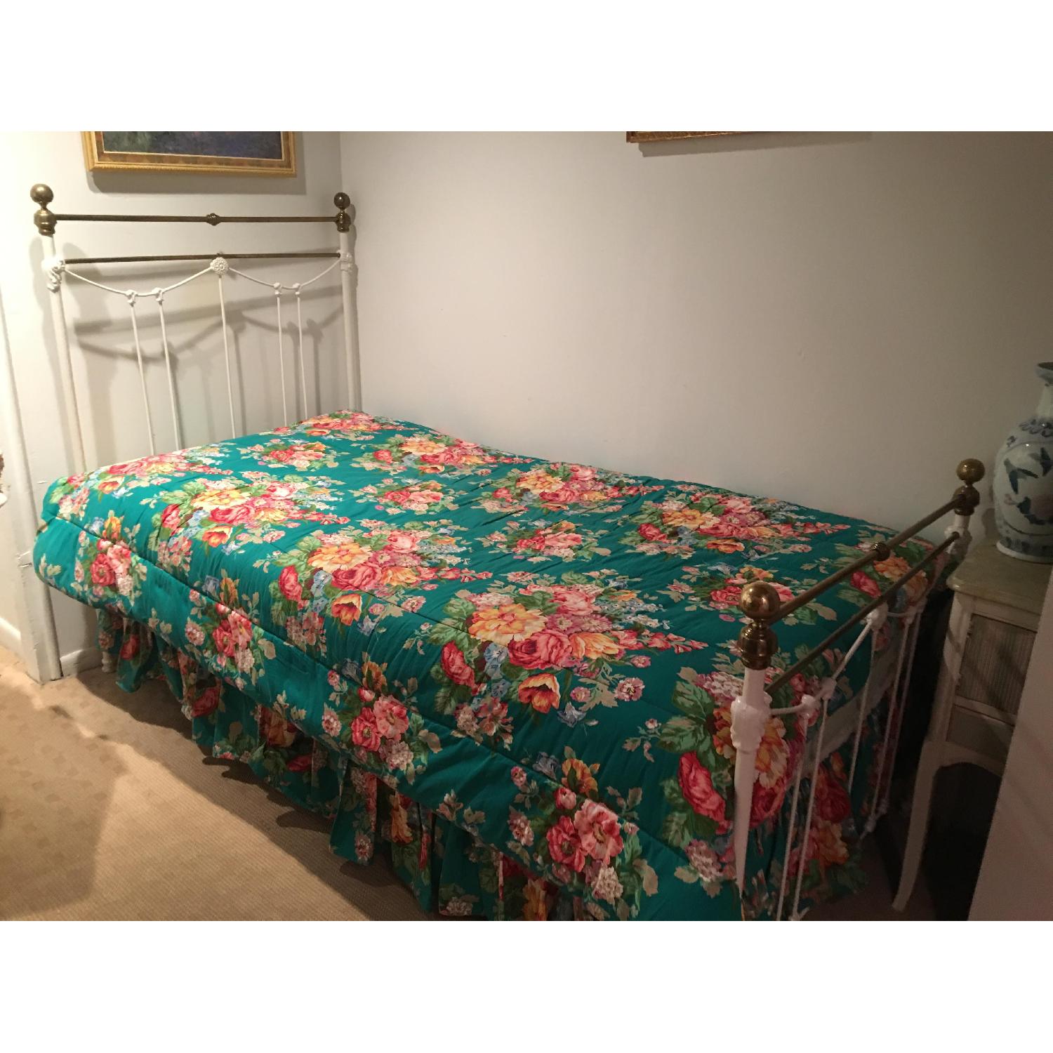 Antique Iron Trundle Bed Frame - image-2