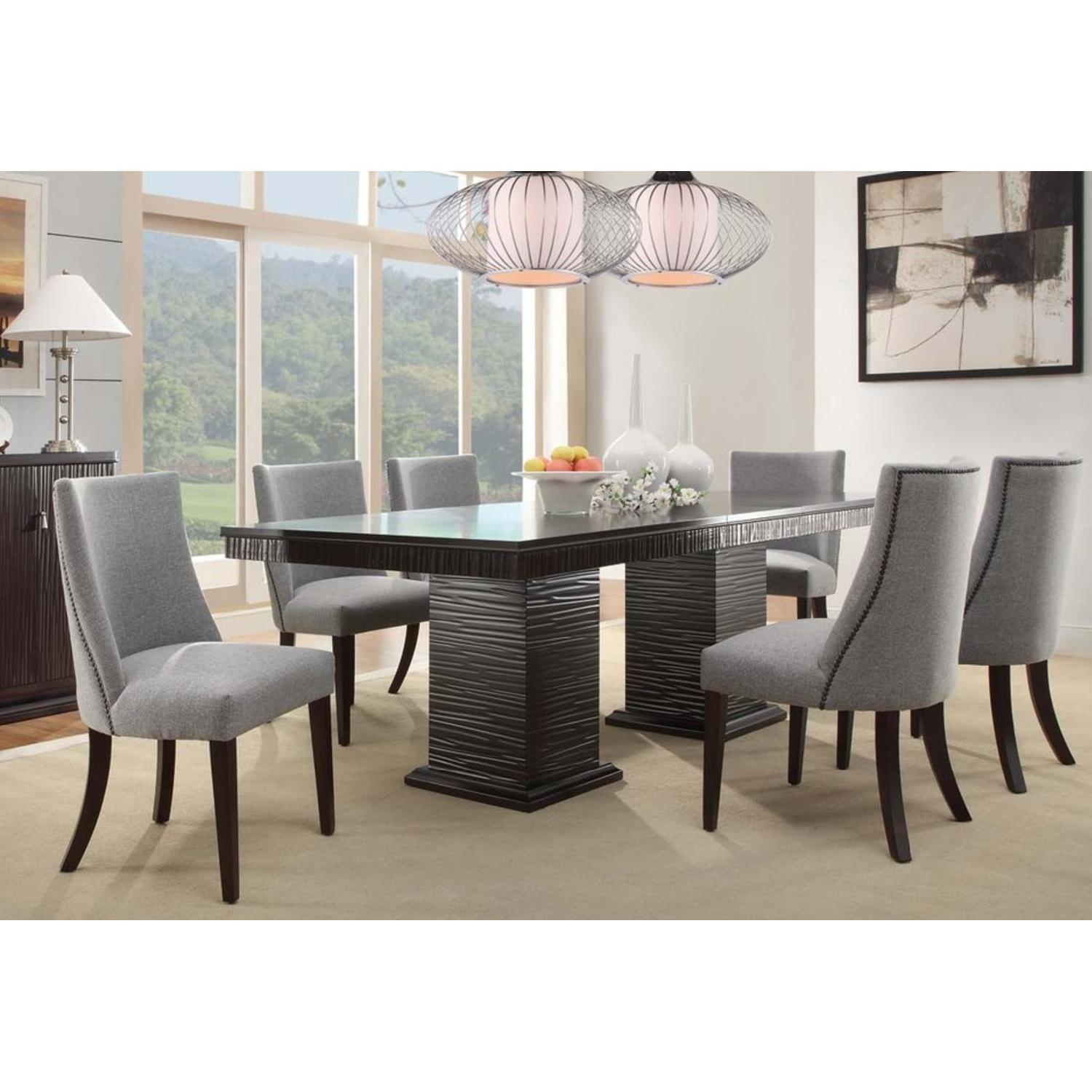 Homelegance Grey Dining Chairs w/ Nailhead Trim - image-2
