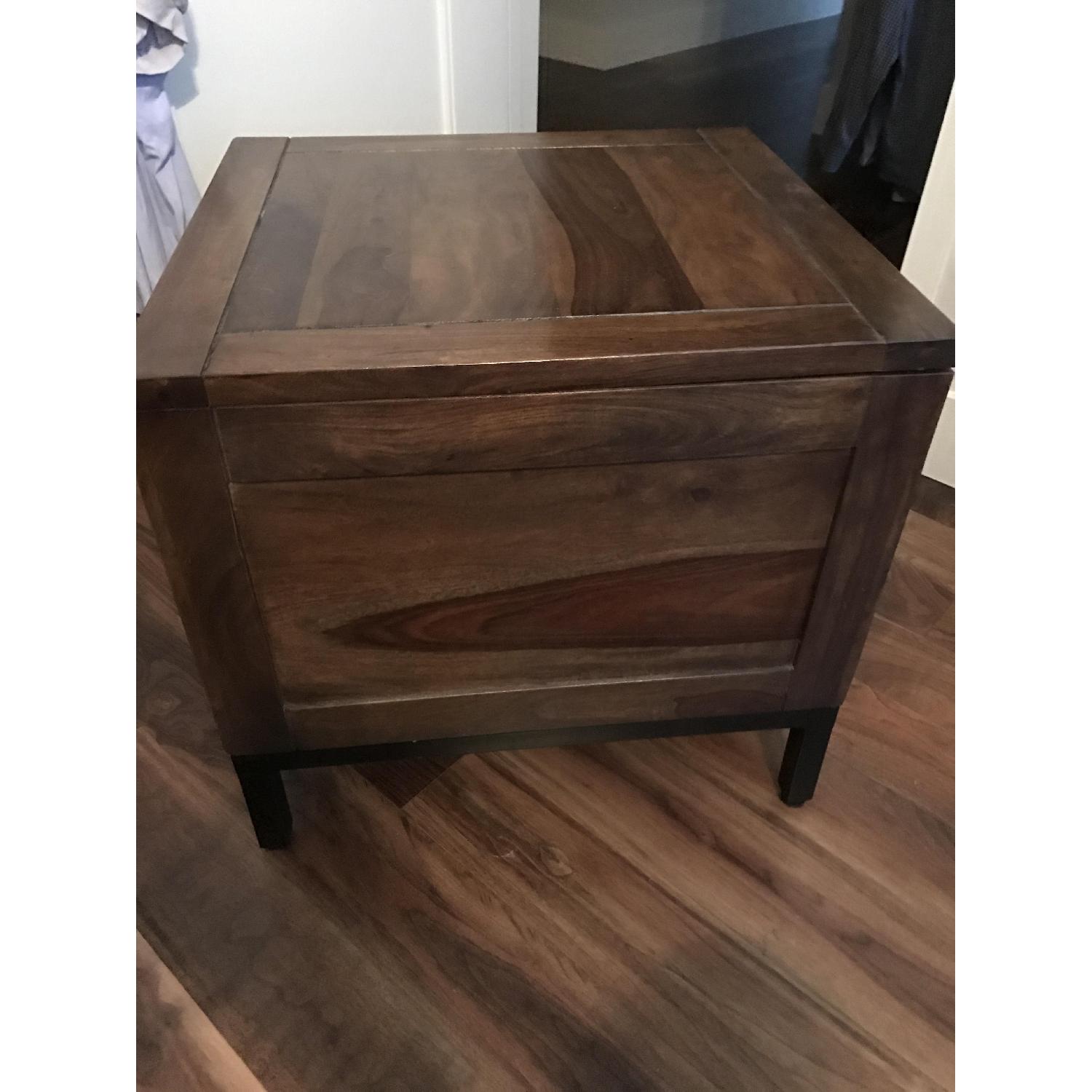 Crate & Barrel Wood Side Table - image-3