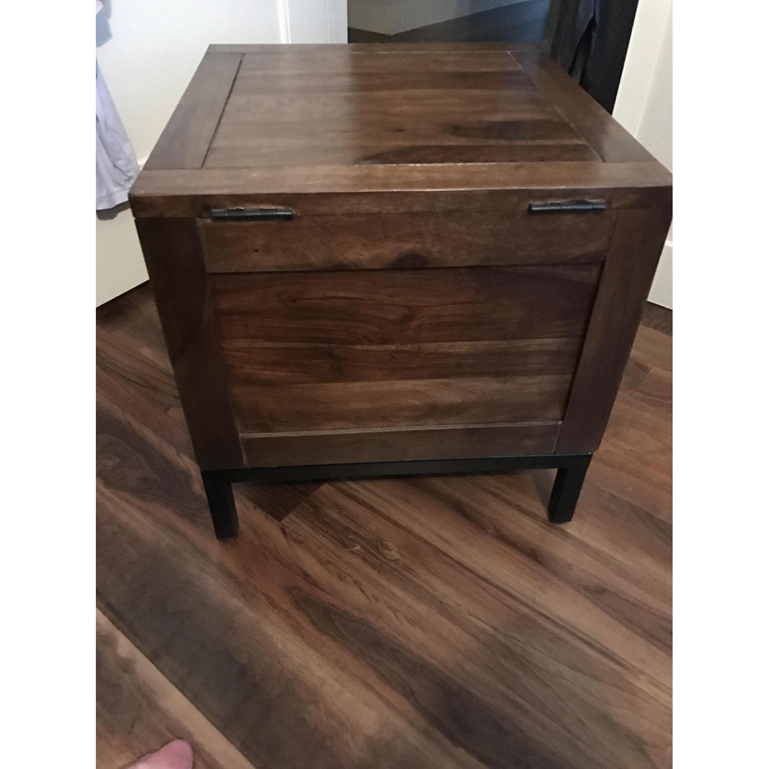 Crate & Barrel Wood Side Table - image-4