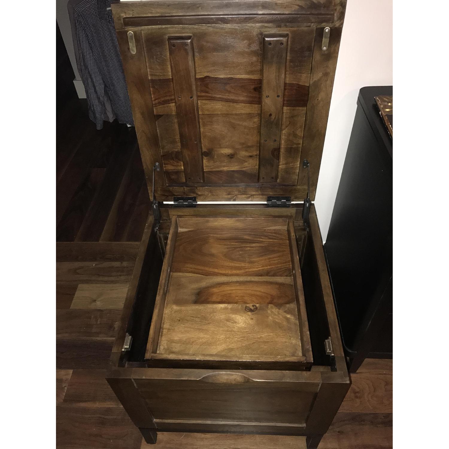 Crate & Barrel Wood Side Table - image-5