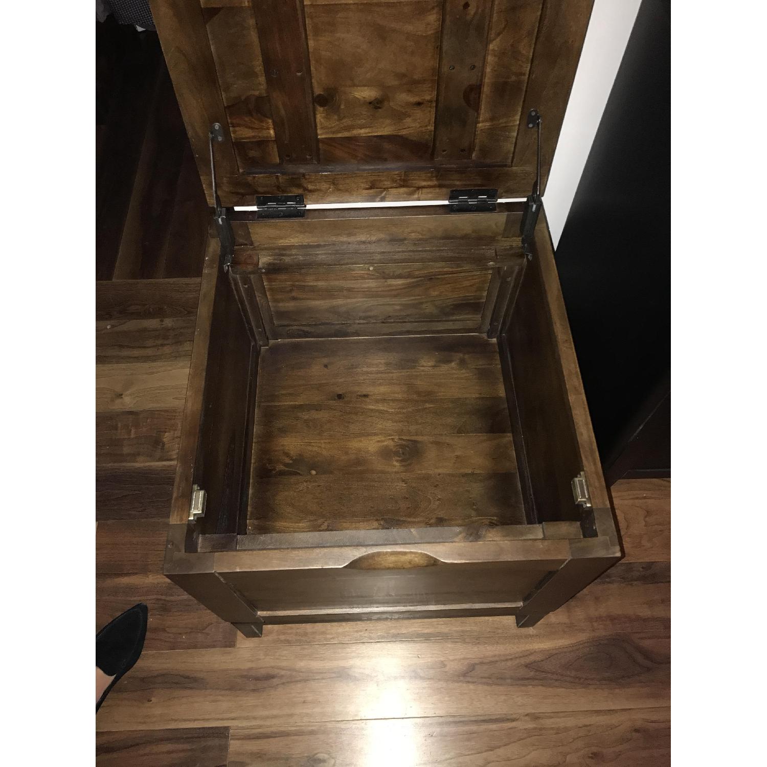 Crate & Barrel Wood Side Table - image-6