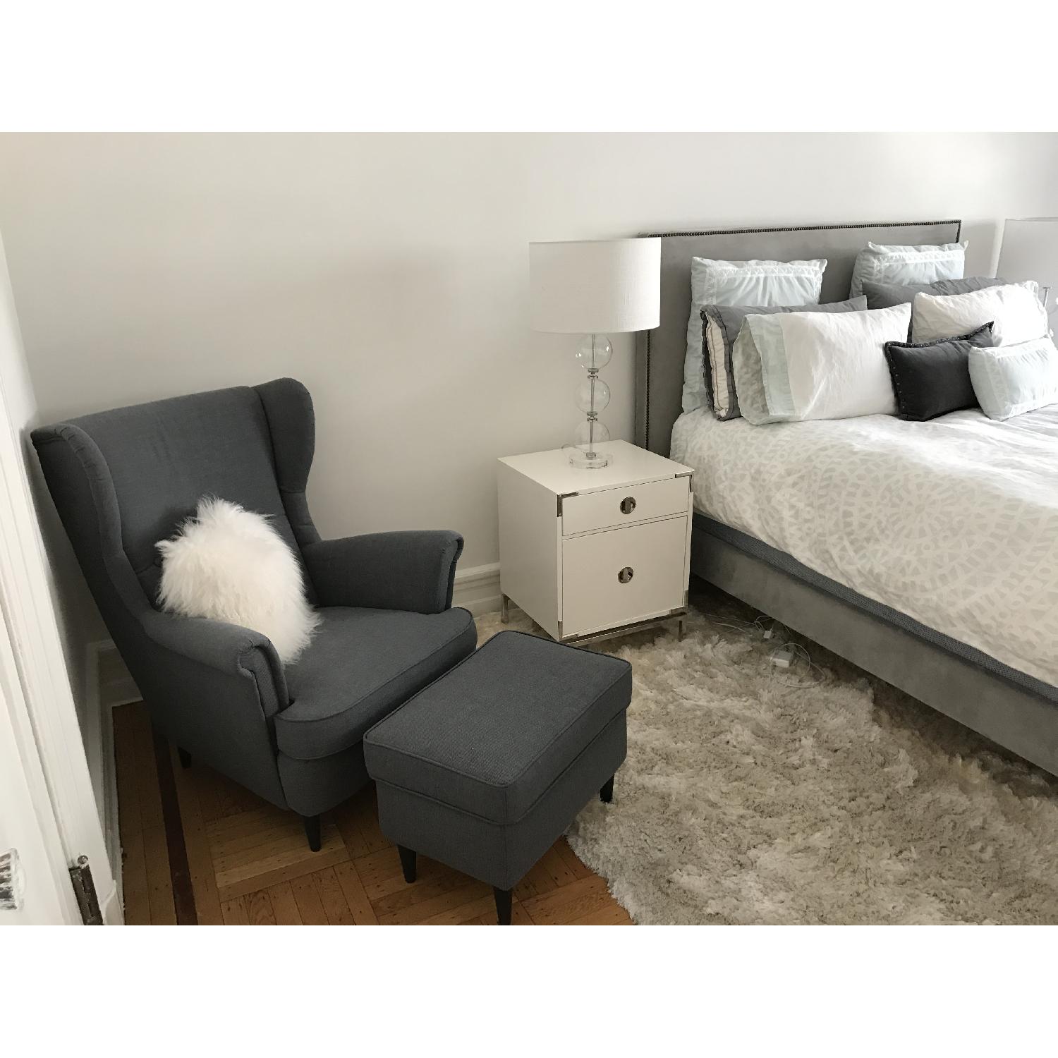 Ikea Strandmon Wing Chair & Footstool - image-3