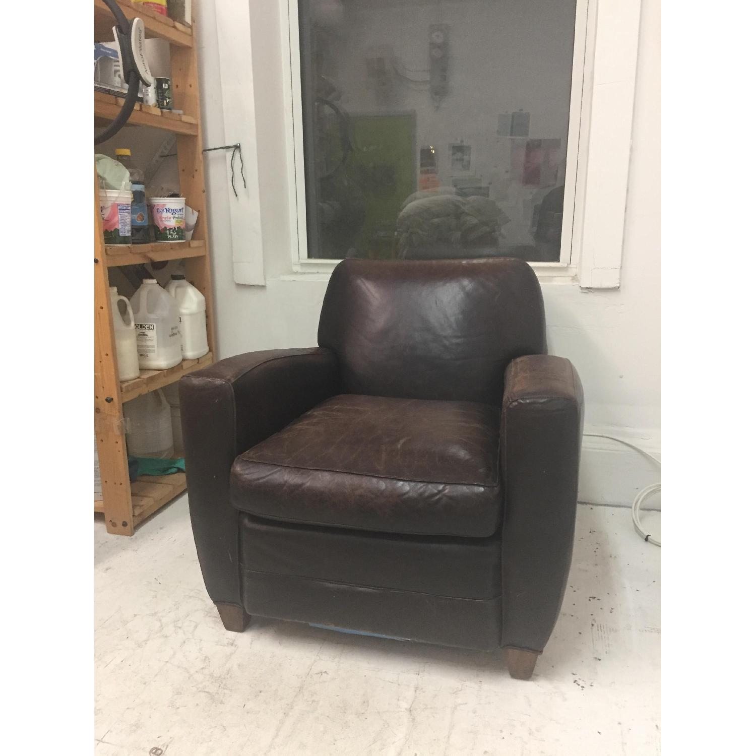 Mitchell Gold + Bob Williams Leather Club Chair - image-3