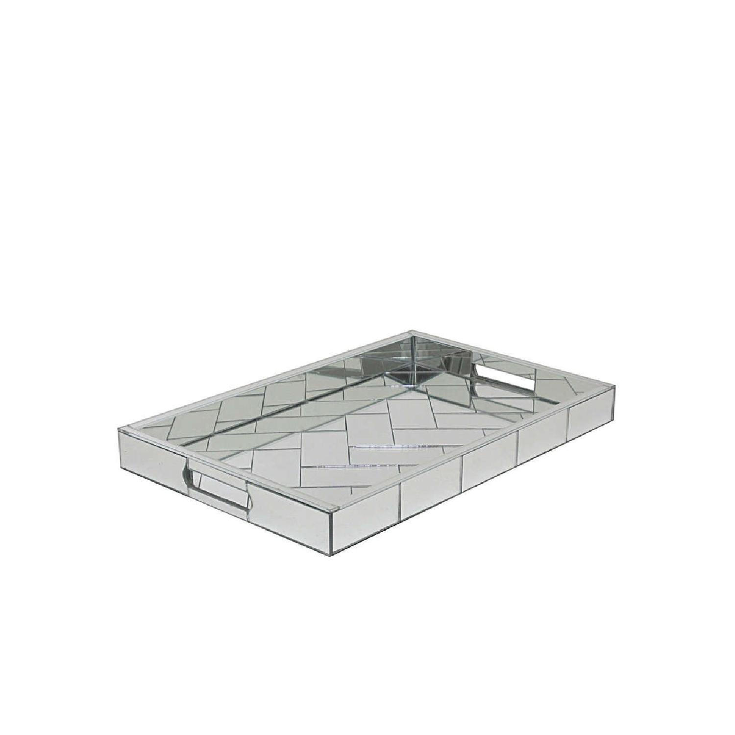 Three Hands Mirrored Tray - image-0