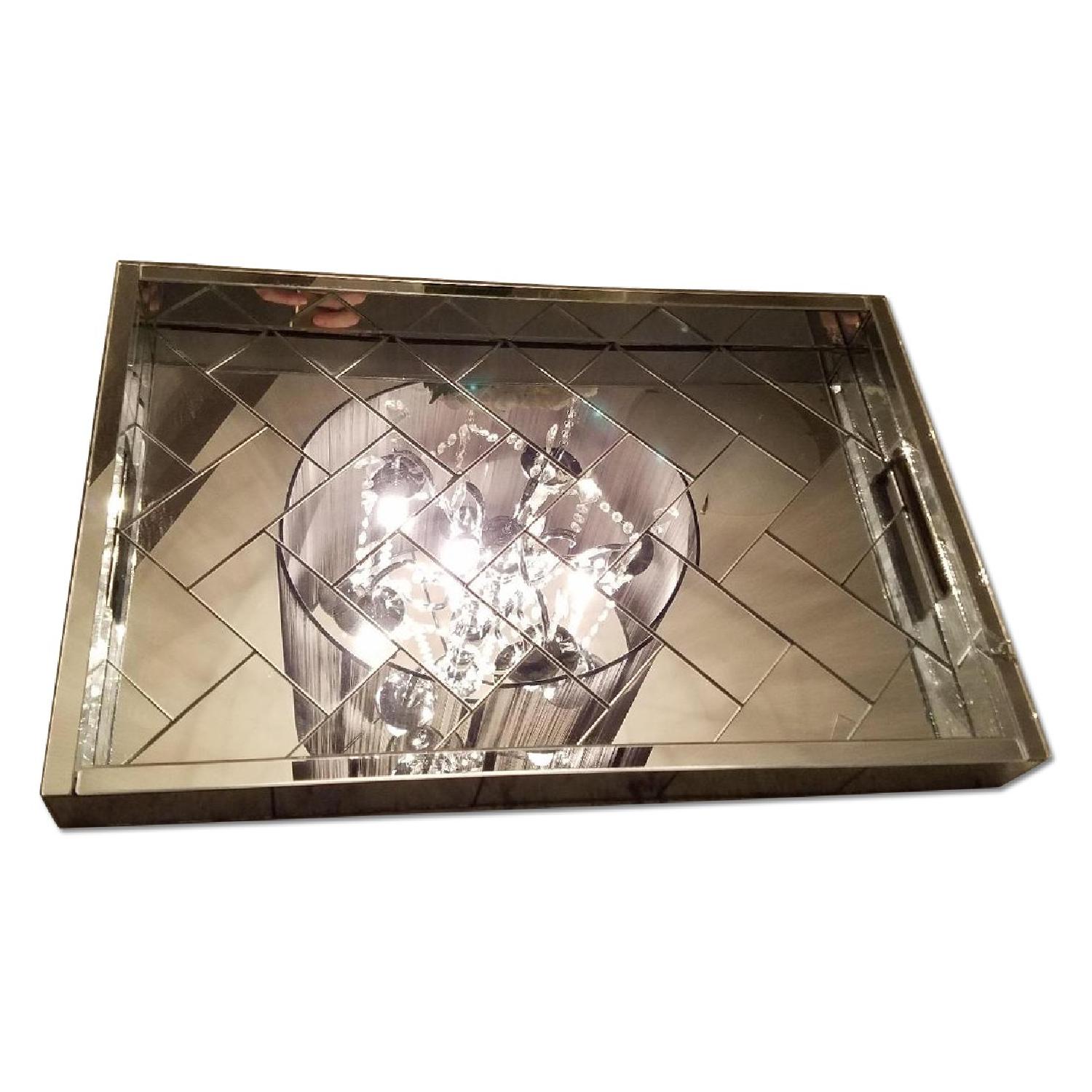 Three Hands Mirrored Tray - image-5