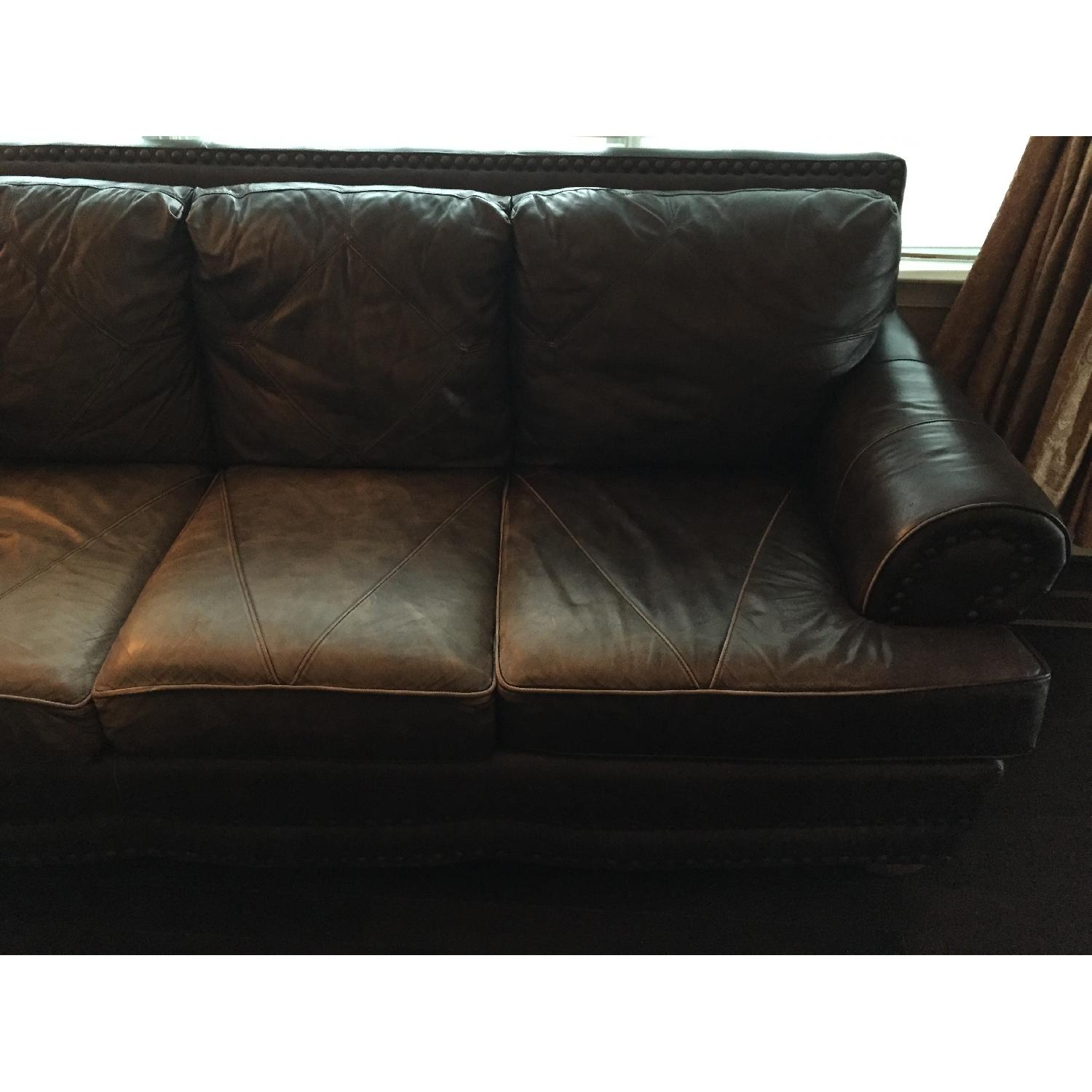 Havertys Leather Sofa + Love Seat AptDeco
