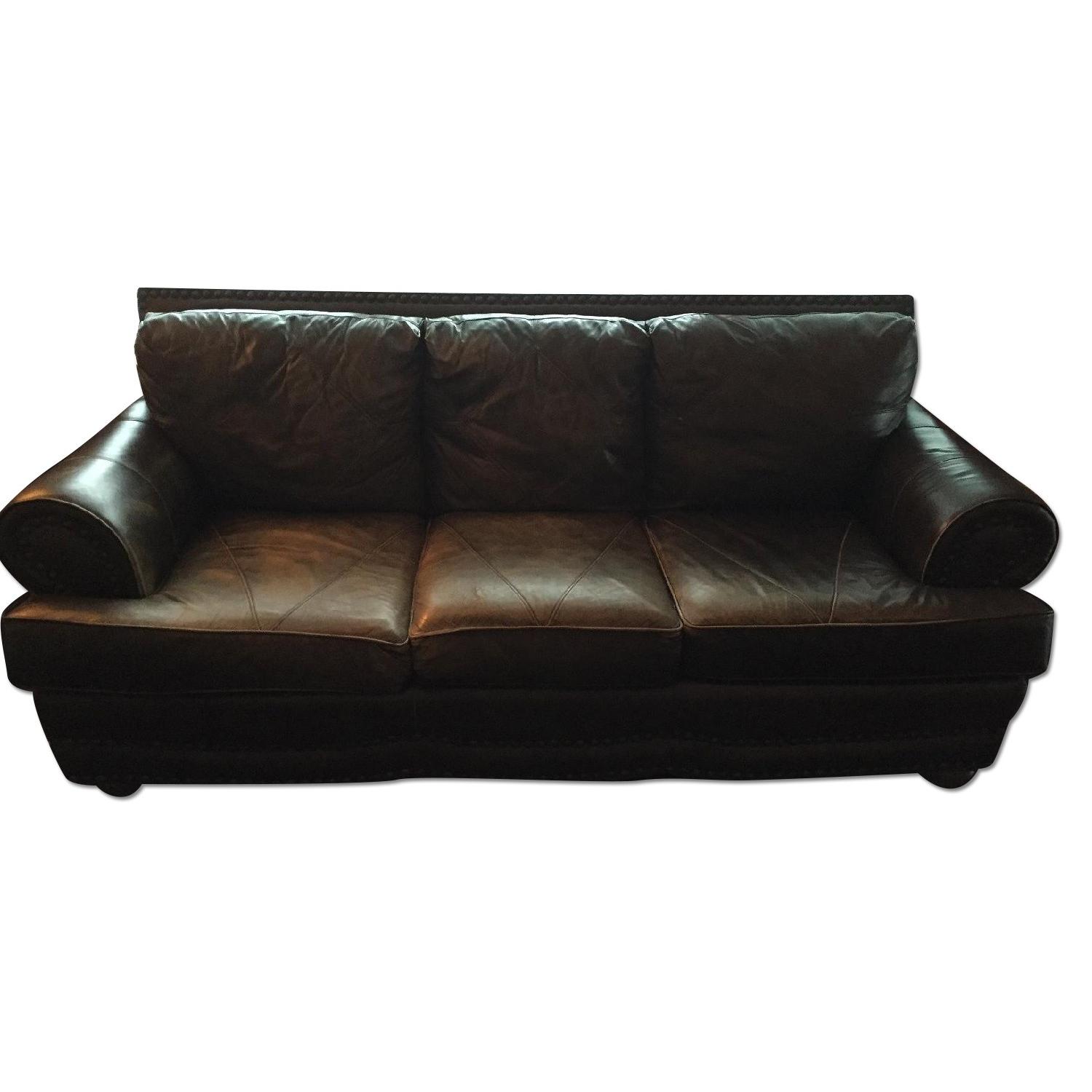Havertys Leather Sofa + Love Seat AptDeco