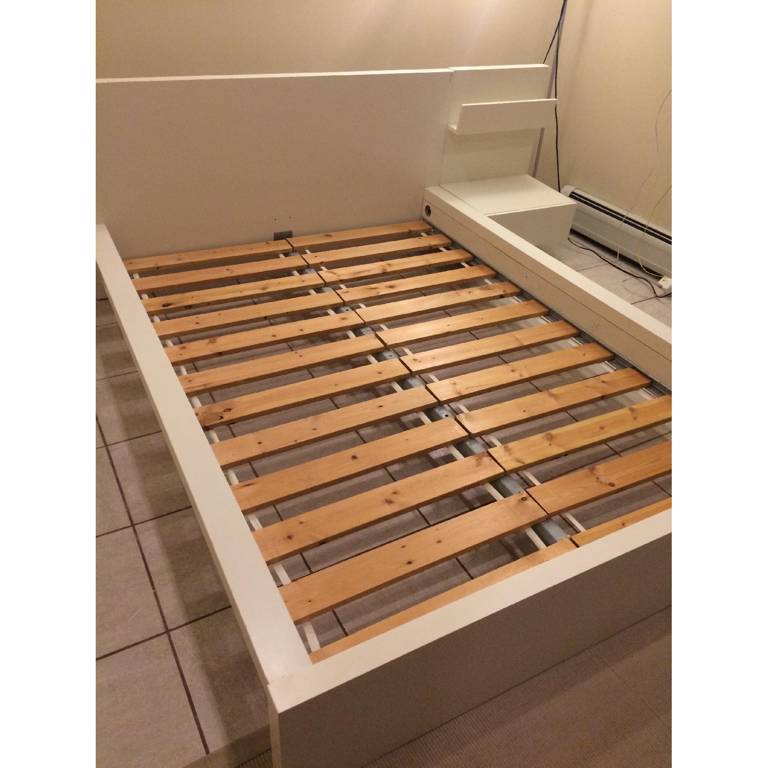 Ikea Malm Full-Size Bed Frame + Night Stand - image-4