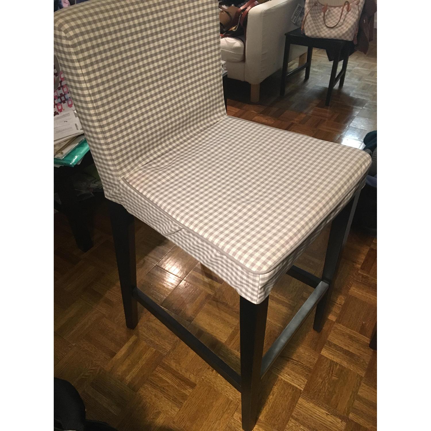 Ikea Stornas Brown Black High Leg Table w/ 2 Chairs AptDeco