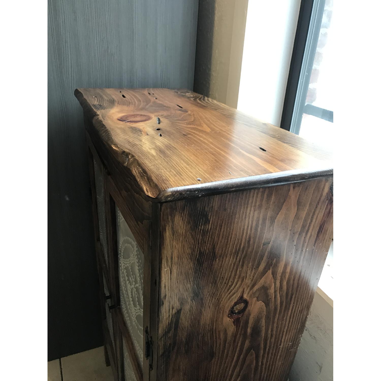 Reclaimed Pine & Tin Paneled Cabinet - image-3