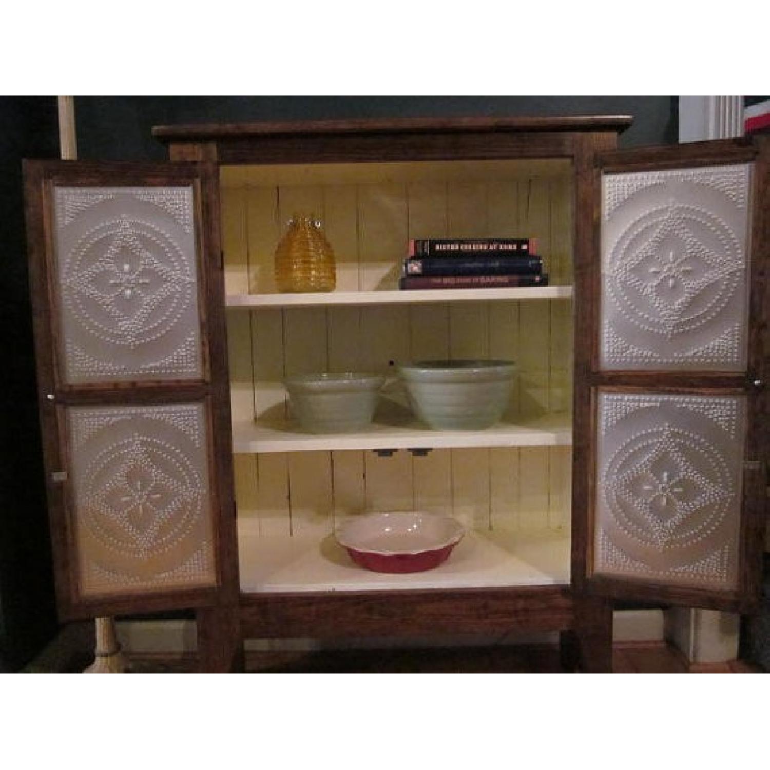 Reclaimed Pine & Tin Paneled Cabinet - image-4