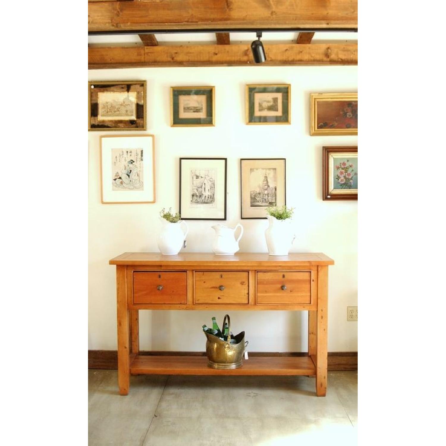 Pottery Barn Vintage Pine Kitchen Island - image-1