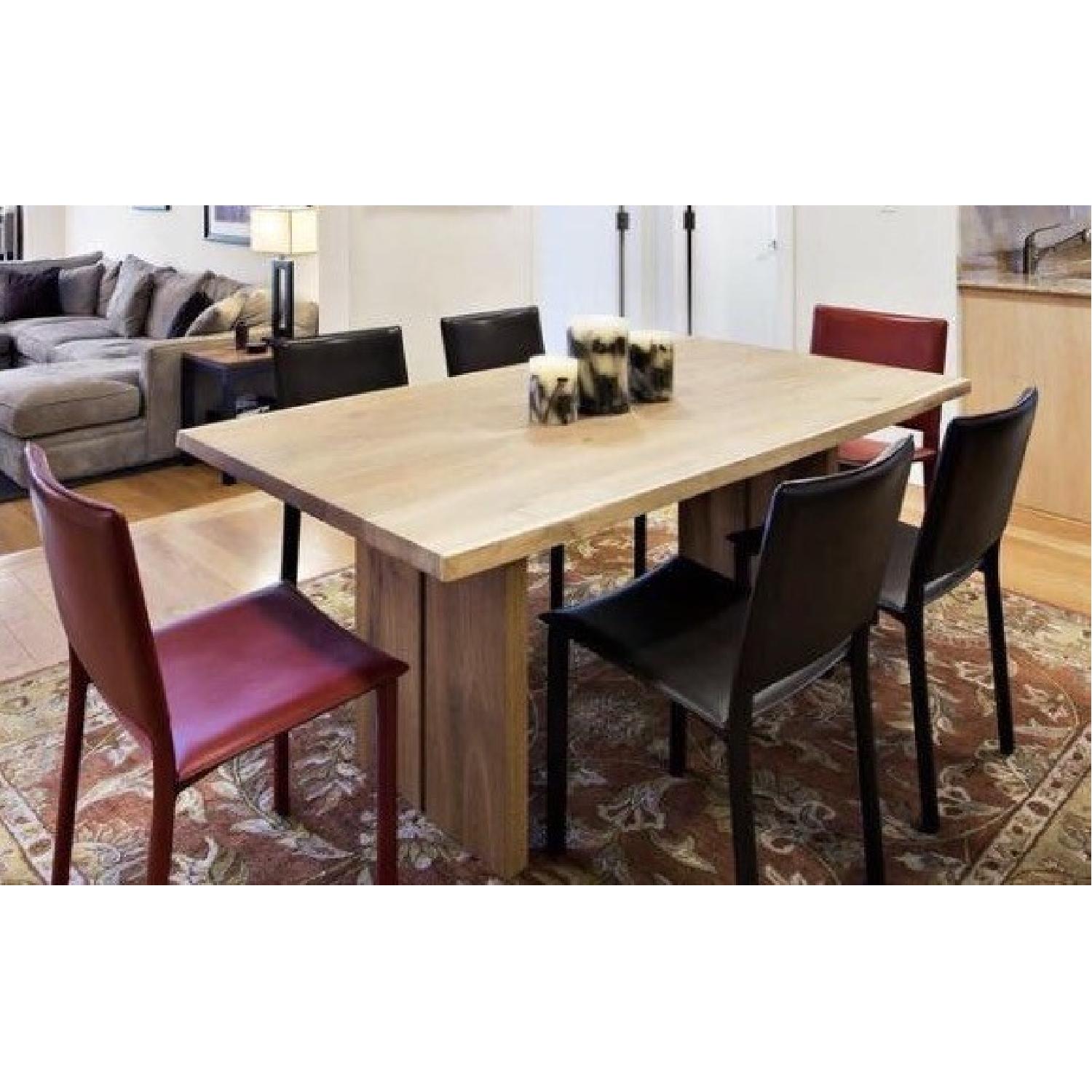 Pottery Barn Wooden Dining Table w/ 6 Chairs AptDeco