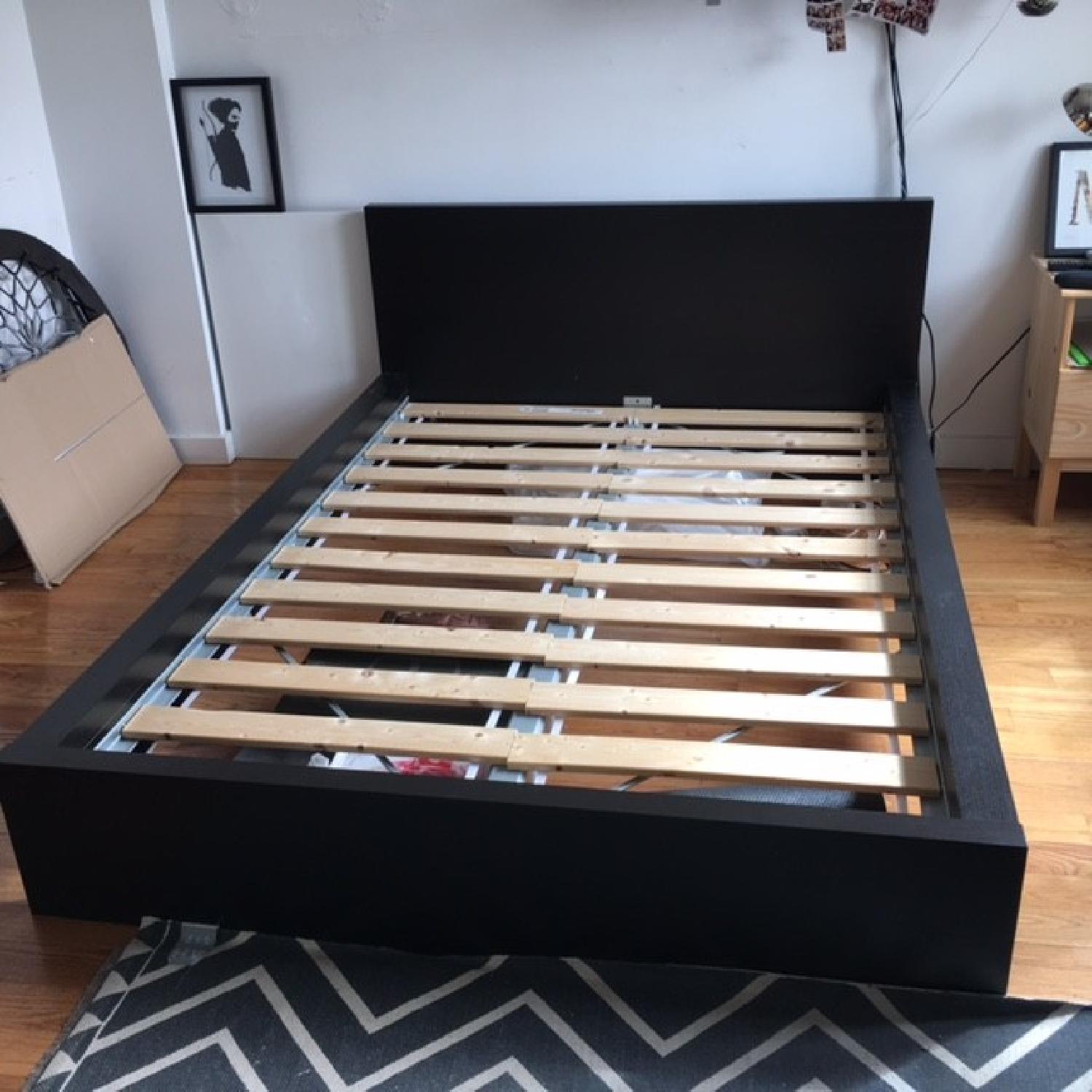 Ikea Black Full Bed Frame - image-1
