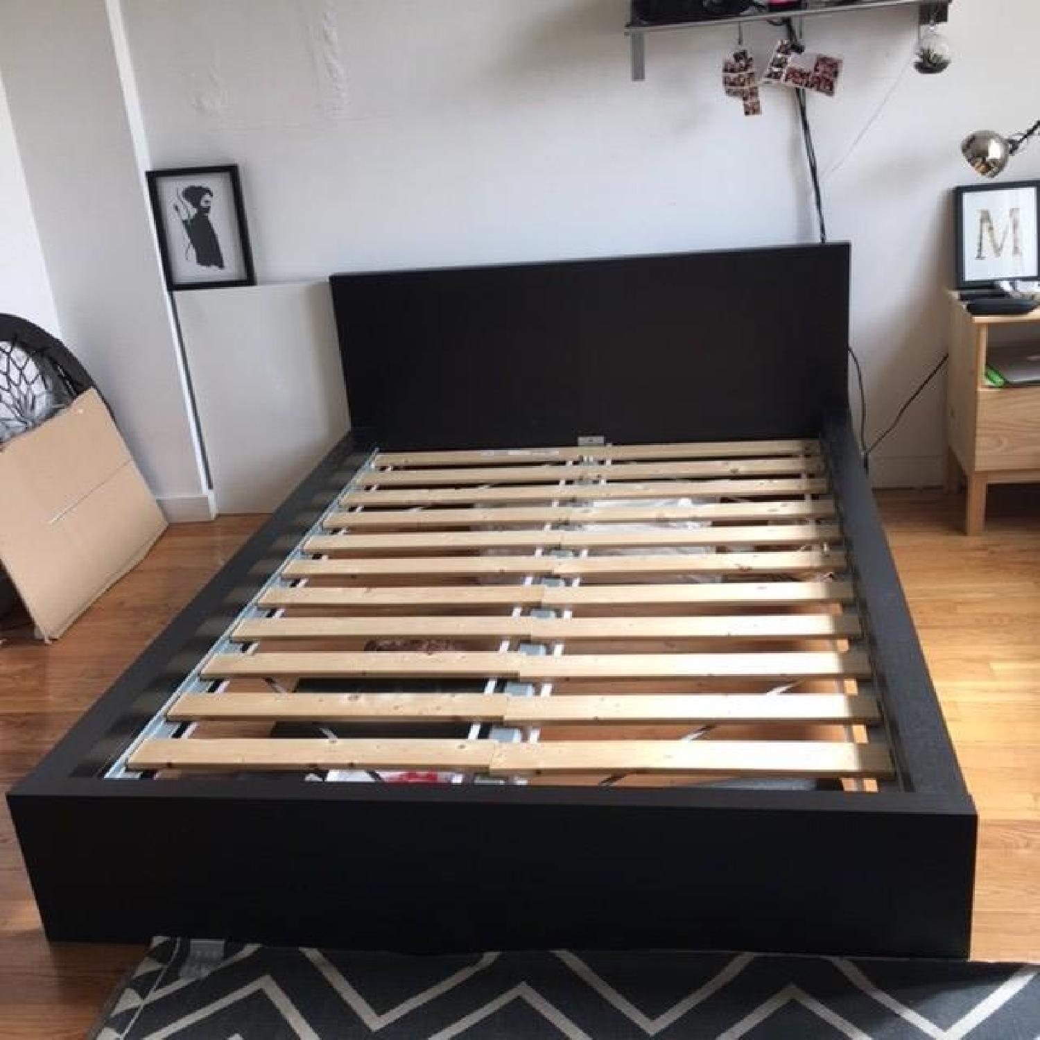 Ikea Black Full Bed Frame - image-2