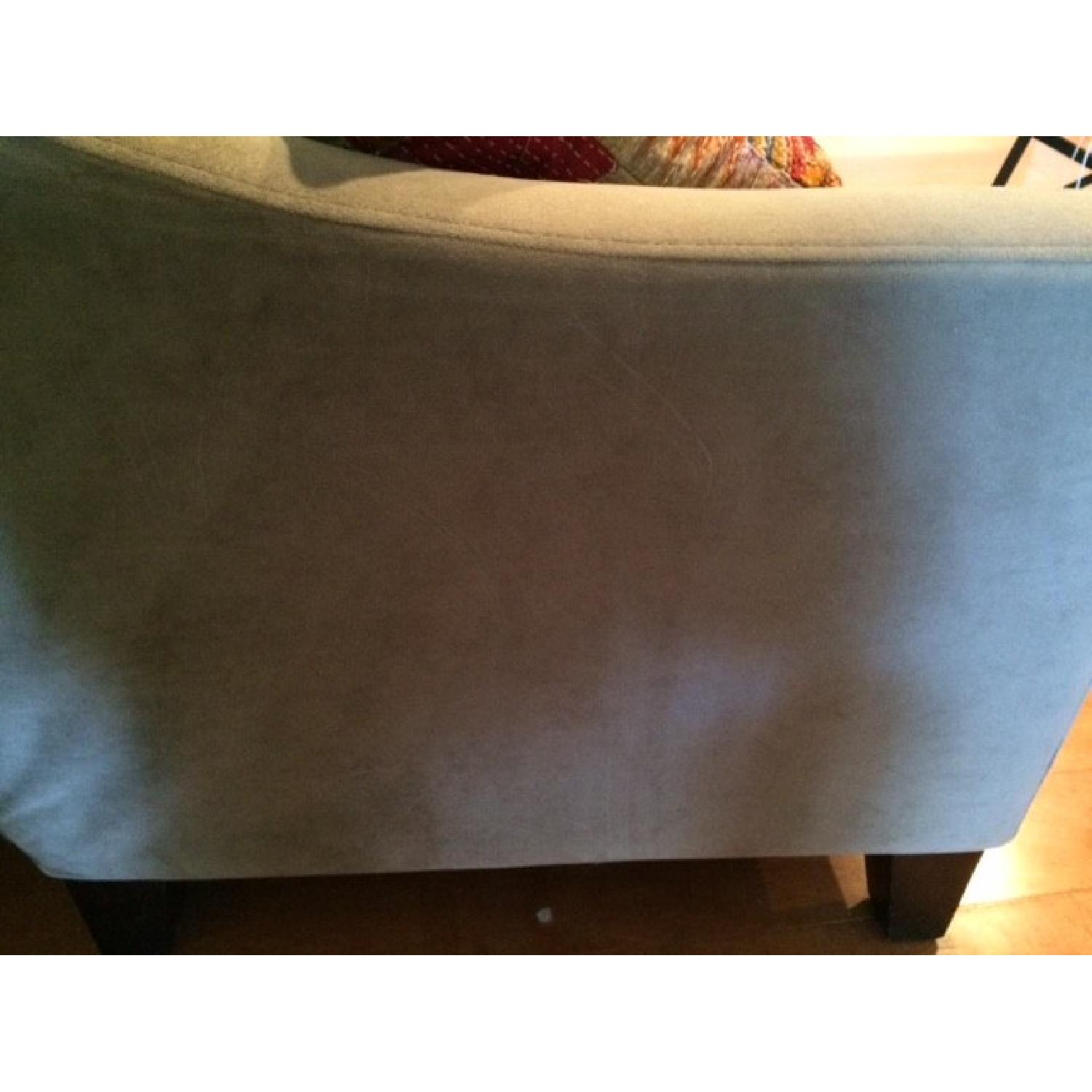 Macy's Tufted Grey Couch - image-2