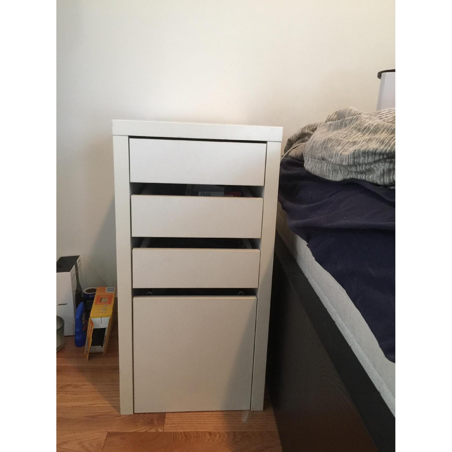 Ikea White 4 Drawer/File Storage - image-1