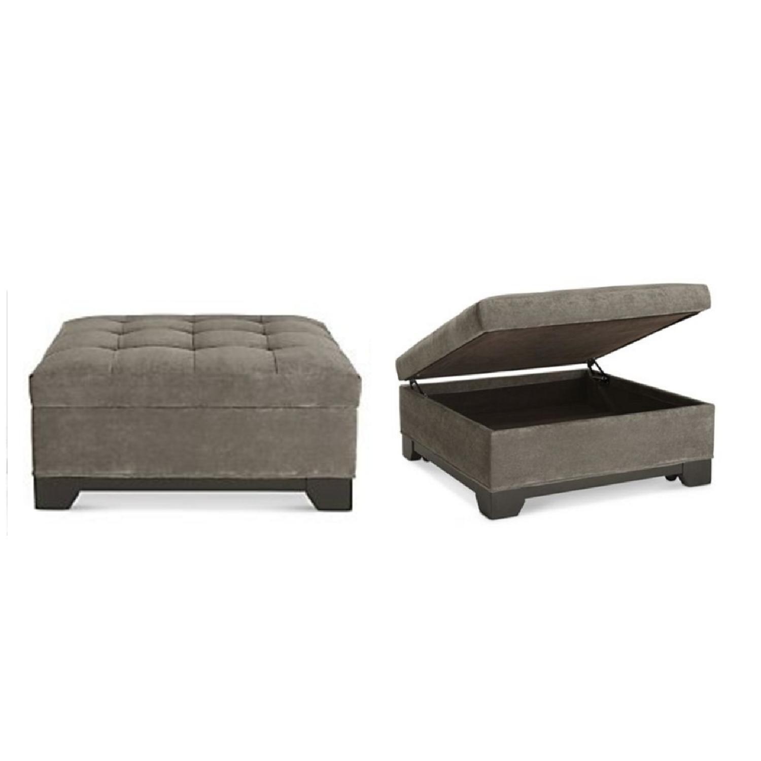 Chaise Sectional Sofa & Storage Ottoman - image-2