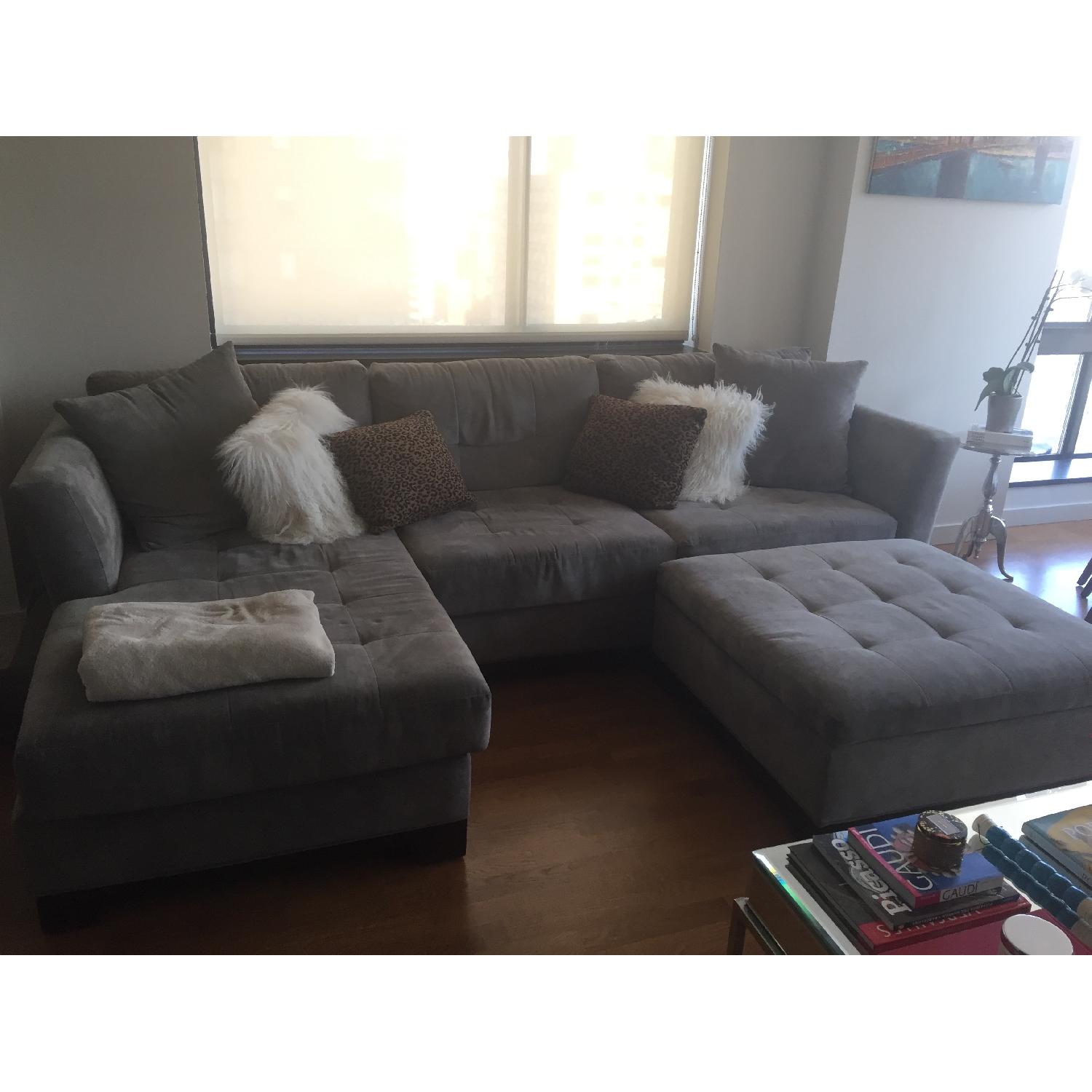 Chaise Sectional Sofa & Storage Ottoman - image-3