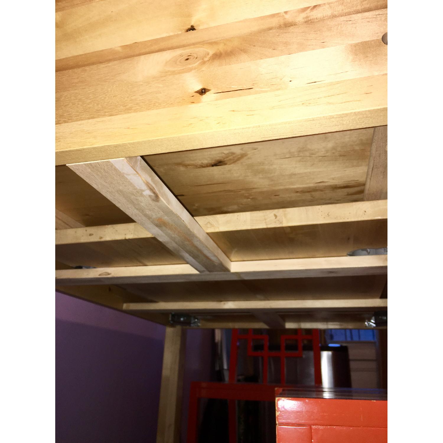 Ikea Solid Birch Wood Extendable Dining Table - image-5