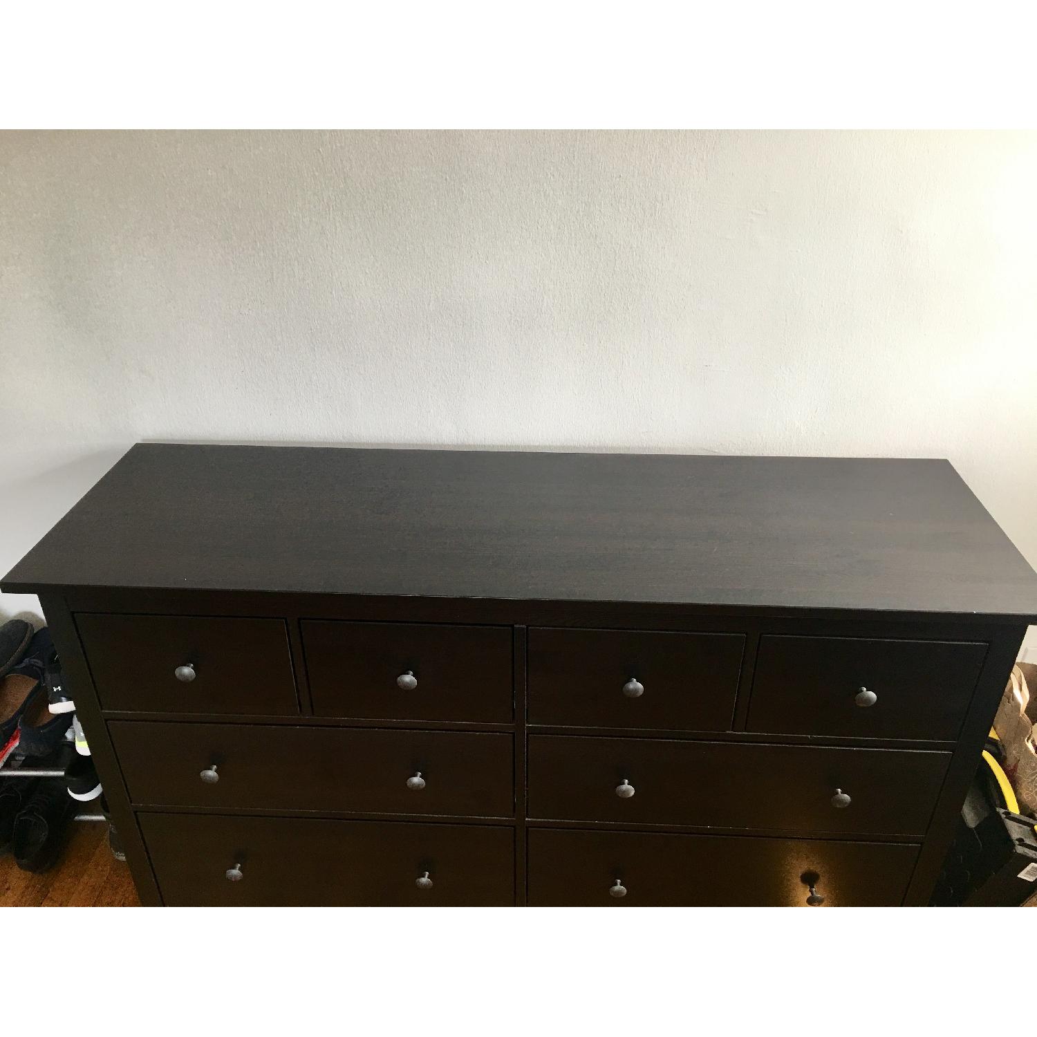 Ikea Hemnes 8-Drawer Dresser in Black-Brown - image-2