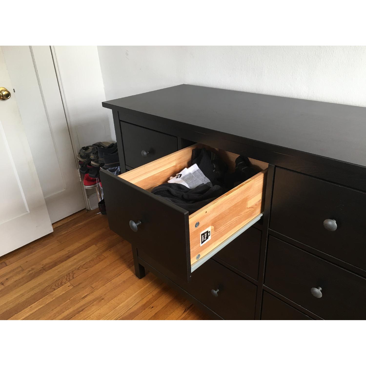 Ikea Hemnes 8-Drawer Dresser in Black-Brown - image-4