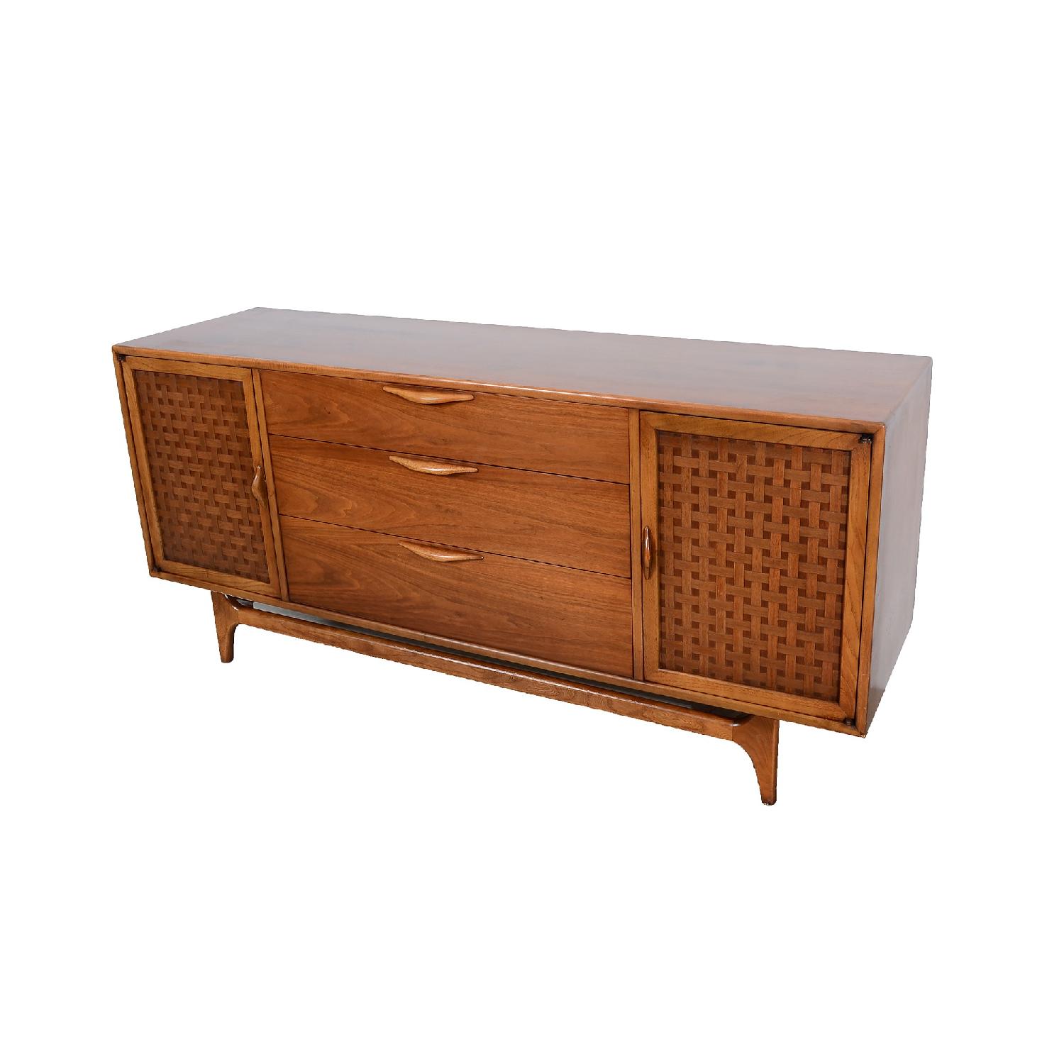 Lane Perception Walnut Mid Century Modern Credenza - image-1
