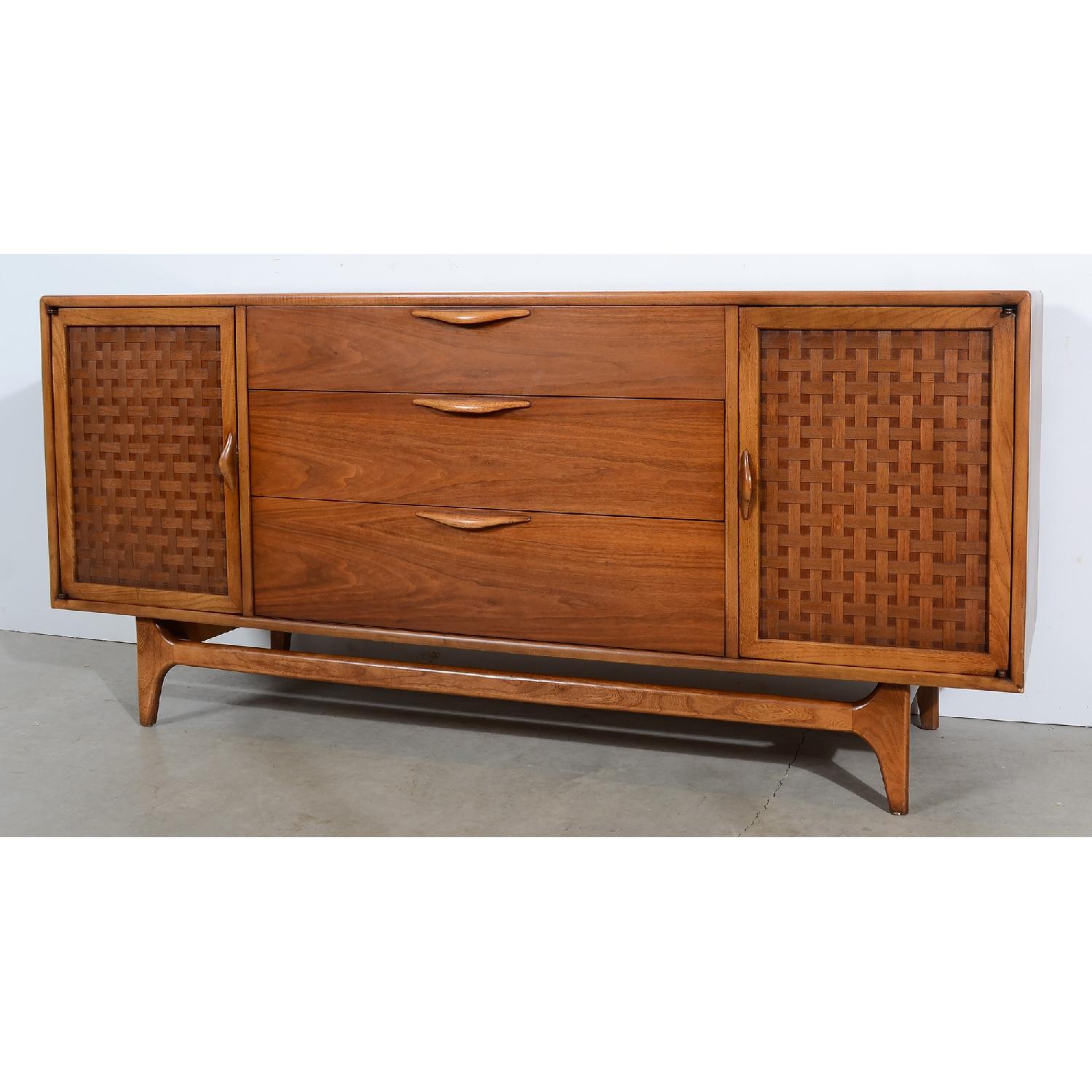 Lane Perception Walnut Mid Century Modern Credenza - image-2