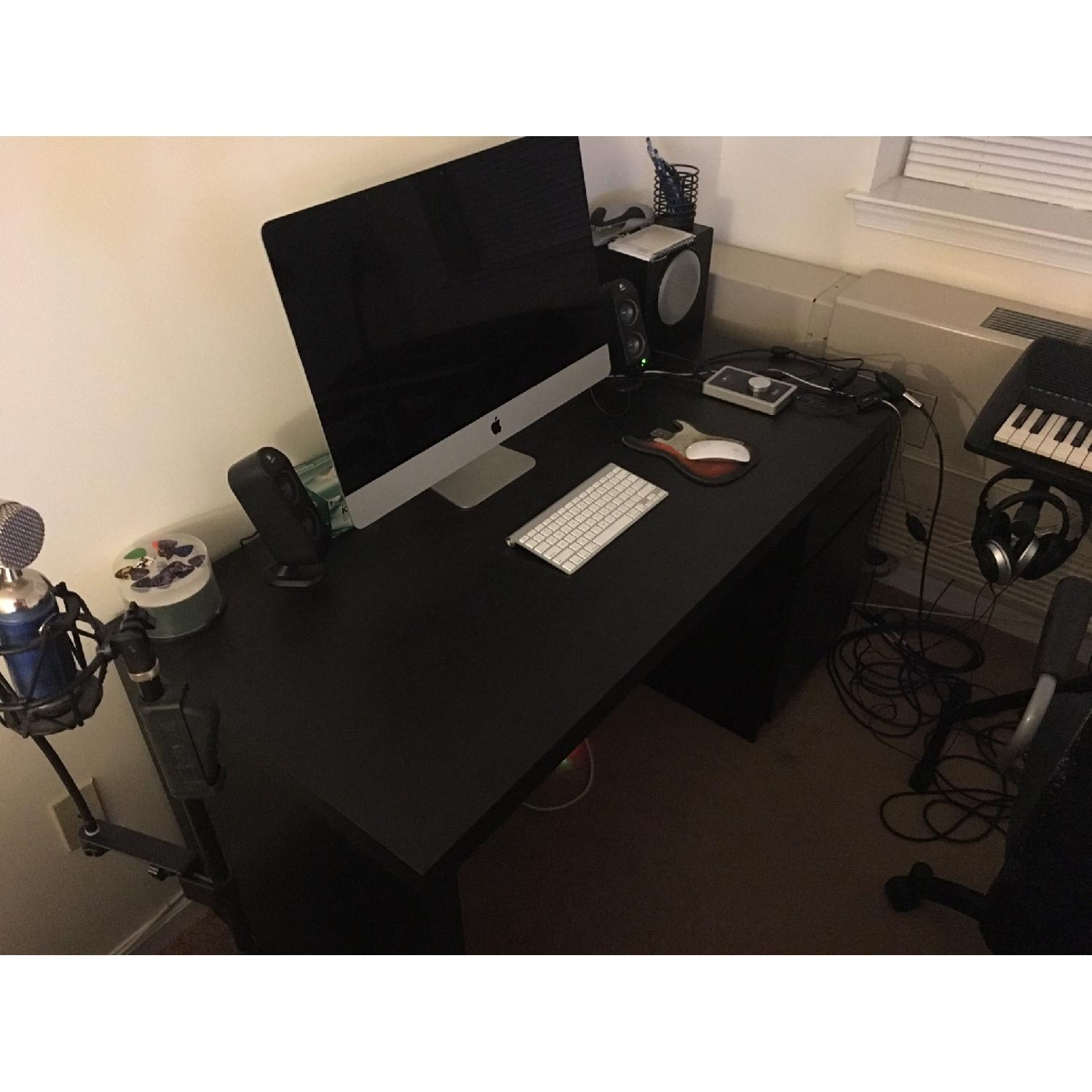 Ikea Black Desk AptDeco