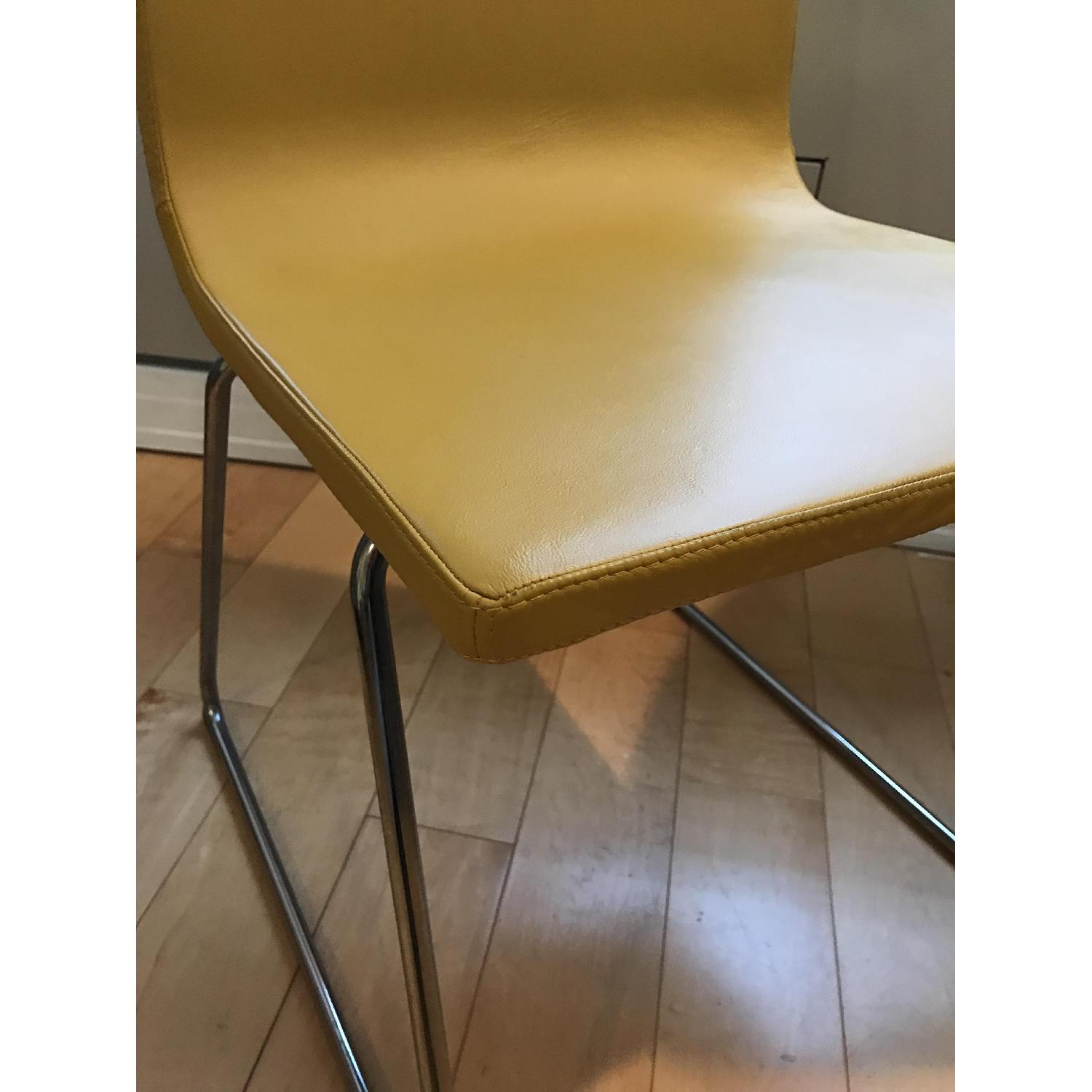 Ikea Bernhard Chrome Plated Leather Chairs - image-5
