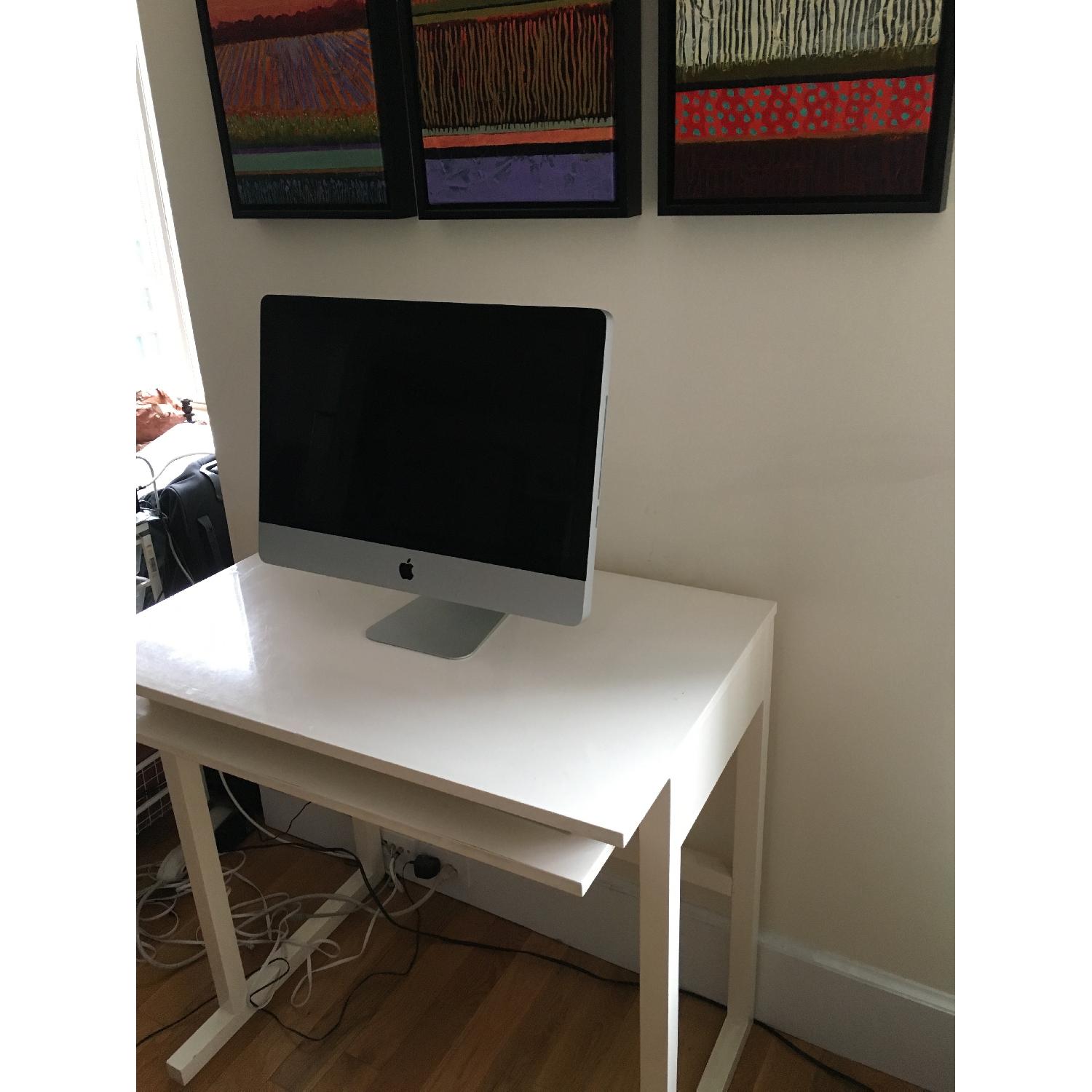 West Elm Computer Table w/ Pull Out Keyboard Drawer - image-2