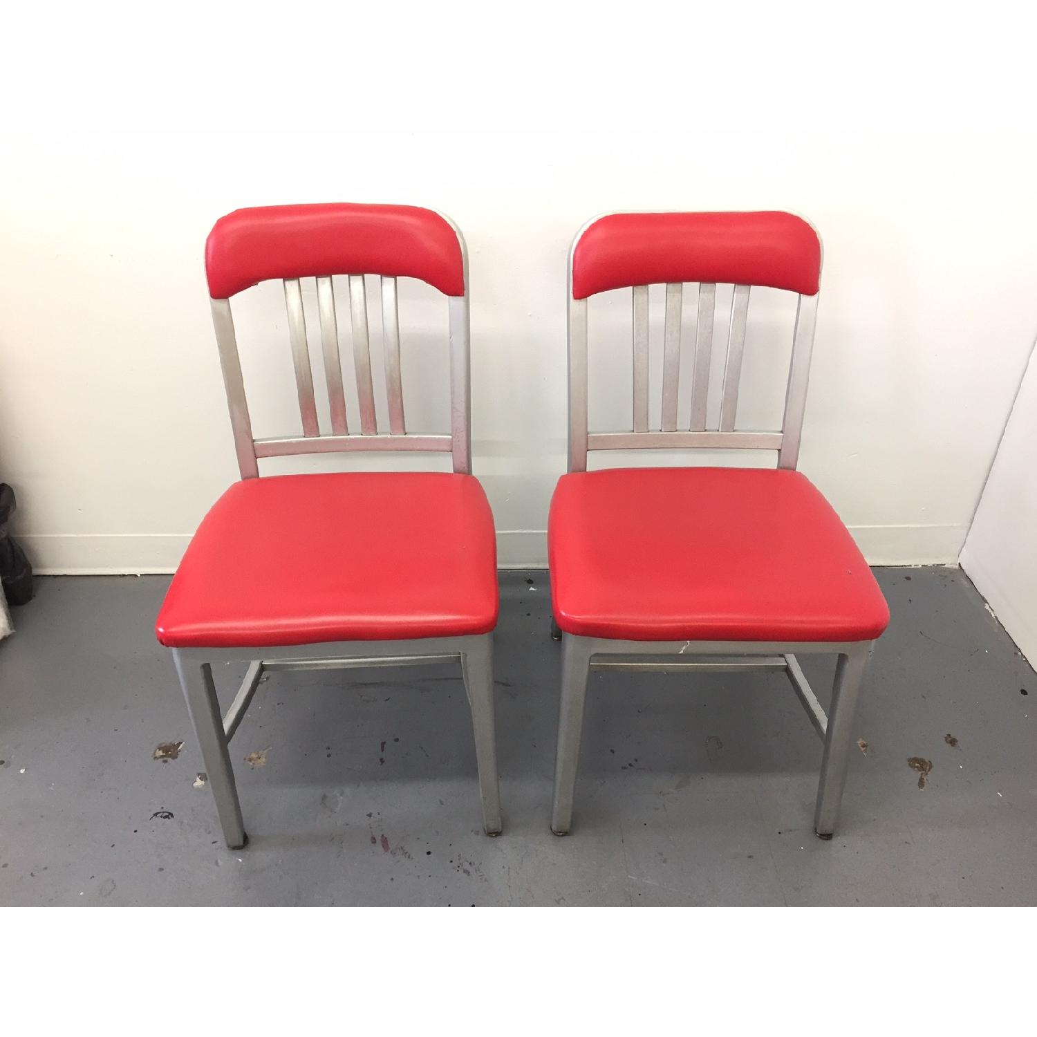 Vintage 1959 Emeco Aluminum Navy & 1958 GoodForm Chairs - image-1